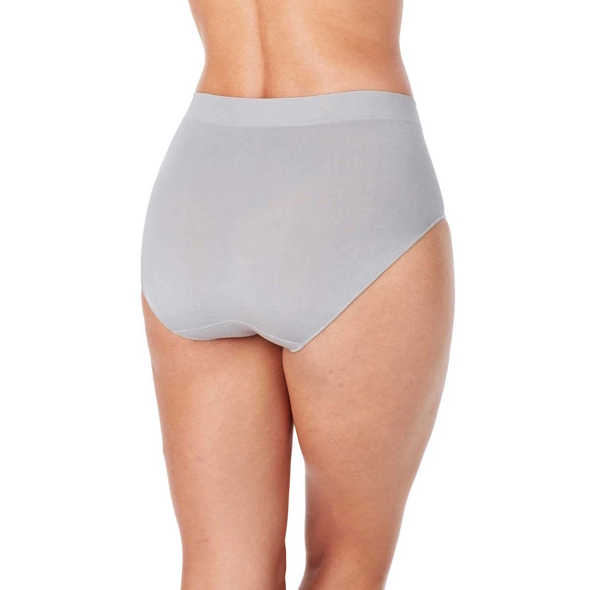 Carole Hochman Women's Silky Soft Seamless Full Coverage Modern Brief Panties 5-Pack - Regular & Plus Size Underwear for Everyday Comfort | Work, Sleep, Lounge Wear
