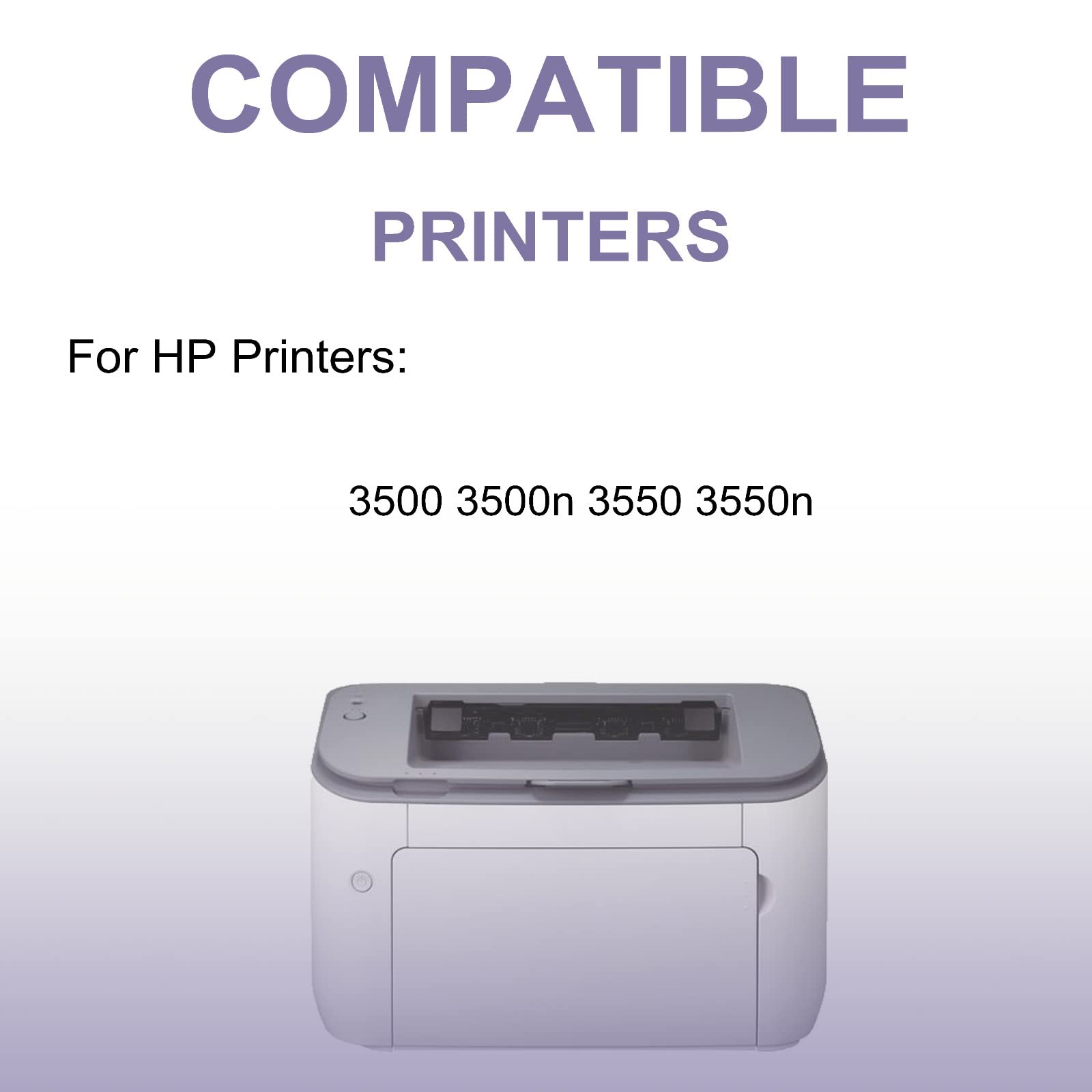 High Yield 308A/Q2670A Compatible Black Laser Toner Cartridge (1-Pack) for HP 3500 3500n 3550 3550n Printers | Office & Home Printing Solution
