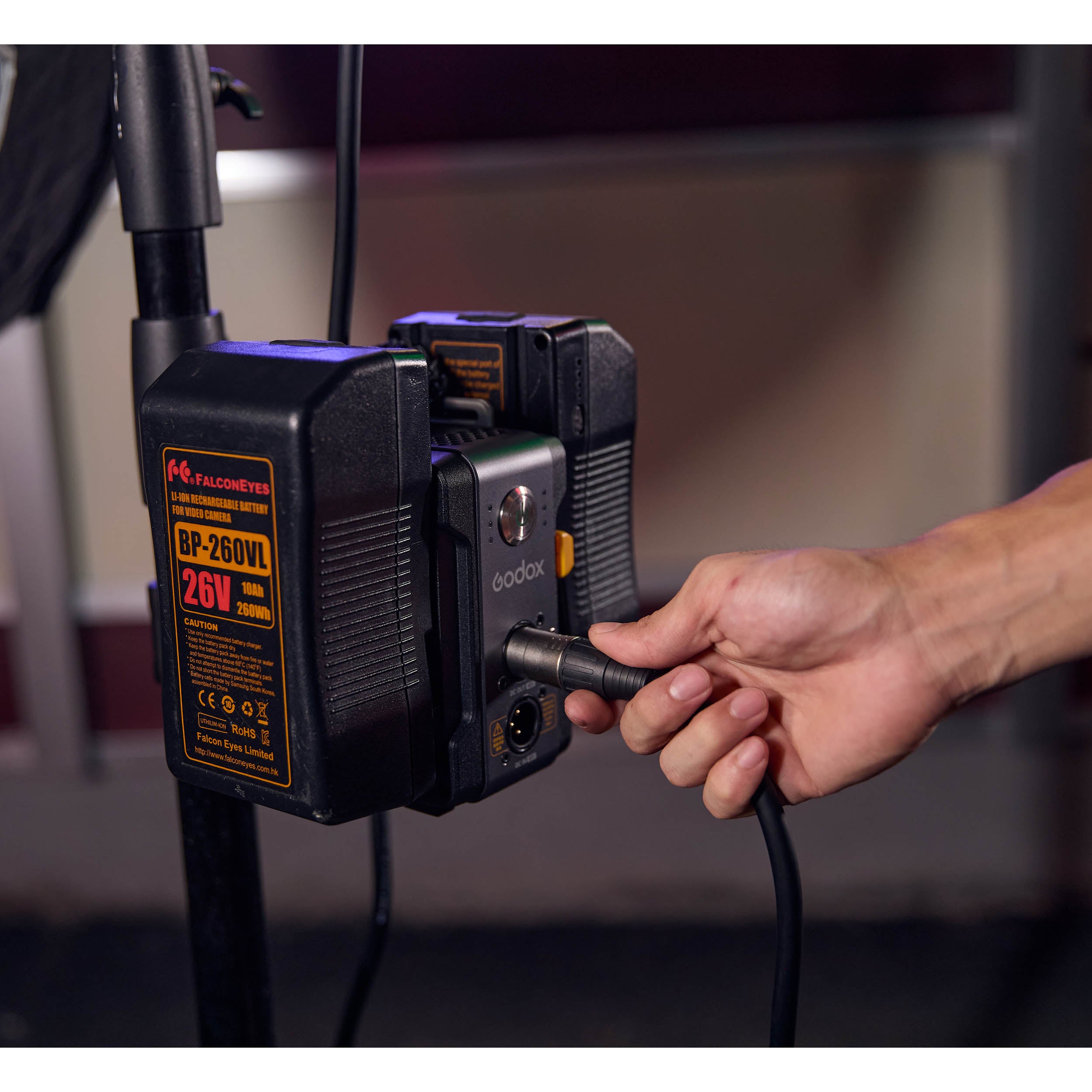 DBP V Dual Battery Plate for LITEMONS LA Series - Compatible with V Mount Batteries - Perfect for Professional Video Cameras, DSLRs, and Film Production Equipment