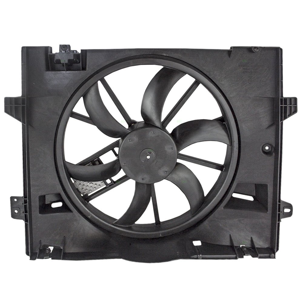 Brock Replacement Radiator Cooling Fan Motor Assembly with Control Module - Compatible with 2006-2011 Ford Crown Victoria, Lincoln Town Car, Mercury Grand Marquis (8W1Z-8C607-C) - Perfect for Engine Overheating Prevention & Summer Driving