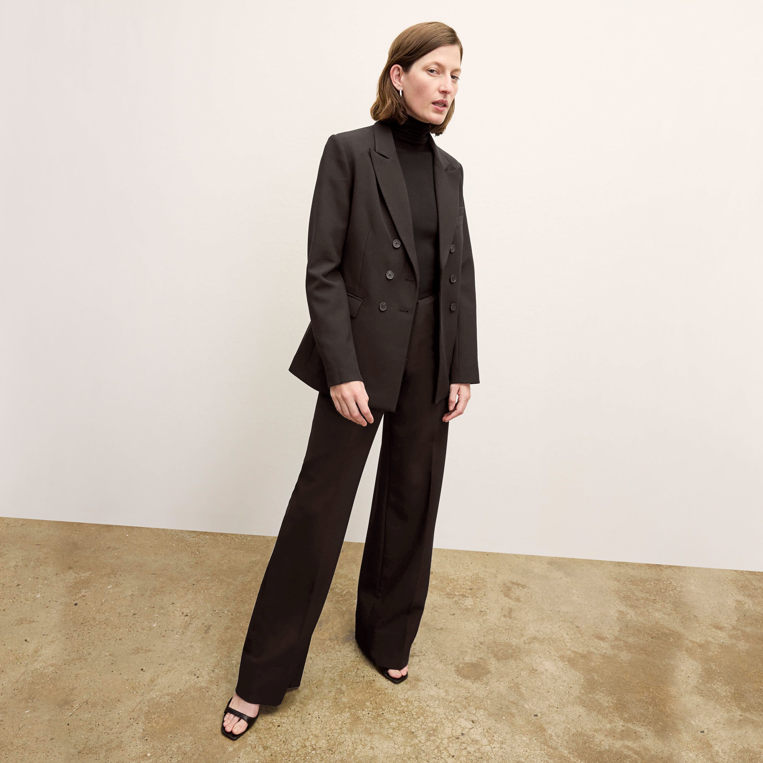 Tinsley Wide Leg Pants for Women - Stretchy Comfort Suit Pants in Black | Perfect for Office, Business Casual & Formal Wear