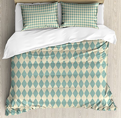 Teal and Beige