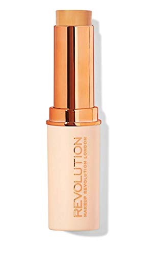 Makeup Revolution Fast Base Stick Foundation - F8 | Full Coverage, Long-Lasting Makeup for Flawless Skin | Perfect for Everyday Wear & Special Occasions