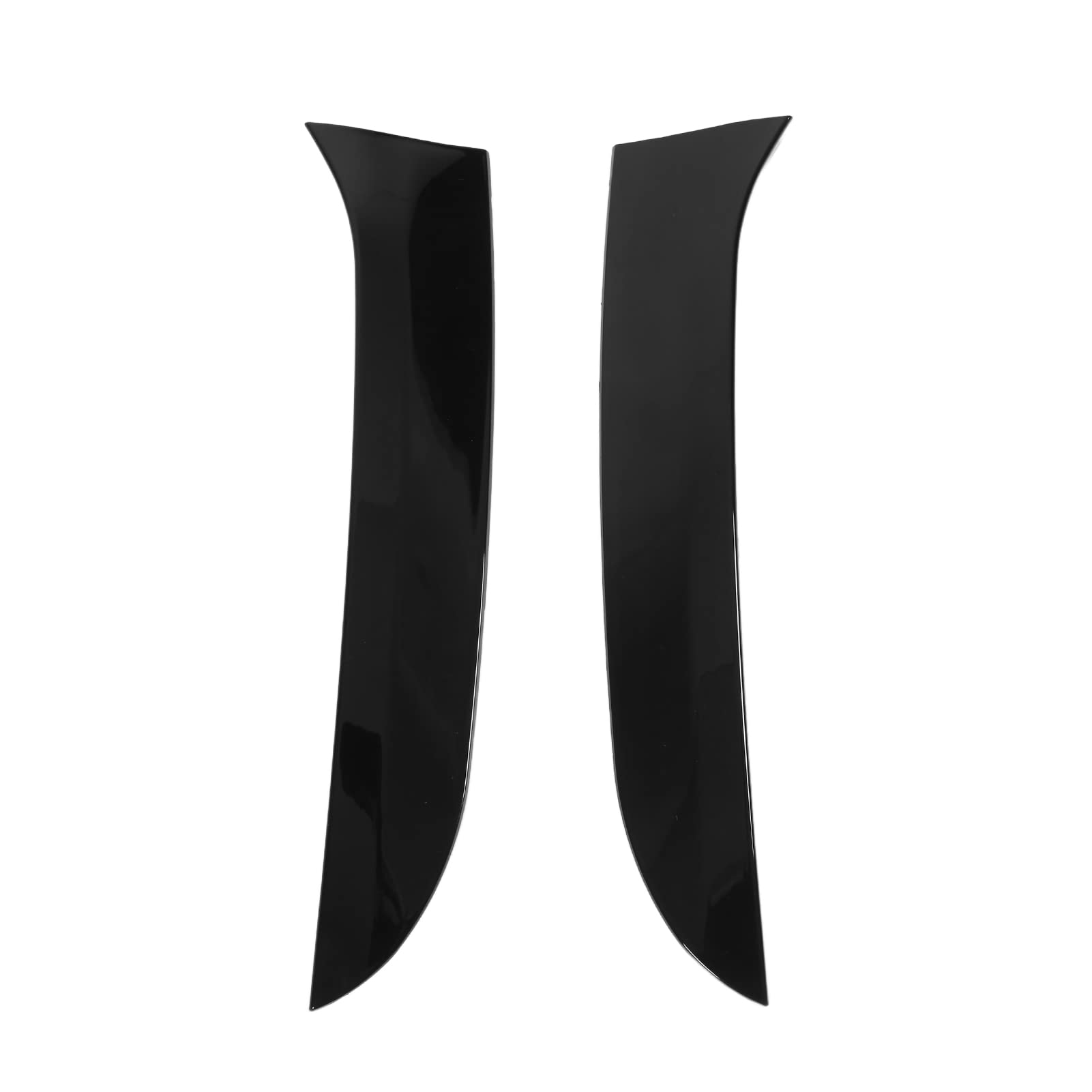Gloss Black Rear Side Wing Spoiler Trims - 1 Pair for Car Modification - Durable & Stylish for Sedans, Coupes, and Hatchbacks - Enhances Aerodynamics & Sporty Look