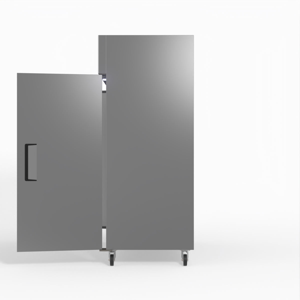 1300L Upright Double Door Stainless Steel Commercial Refrigerator - Perfect for Restaurants, Grocery Stores & Catering Businesses