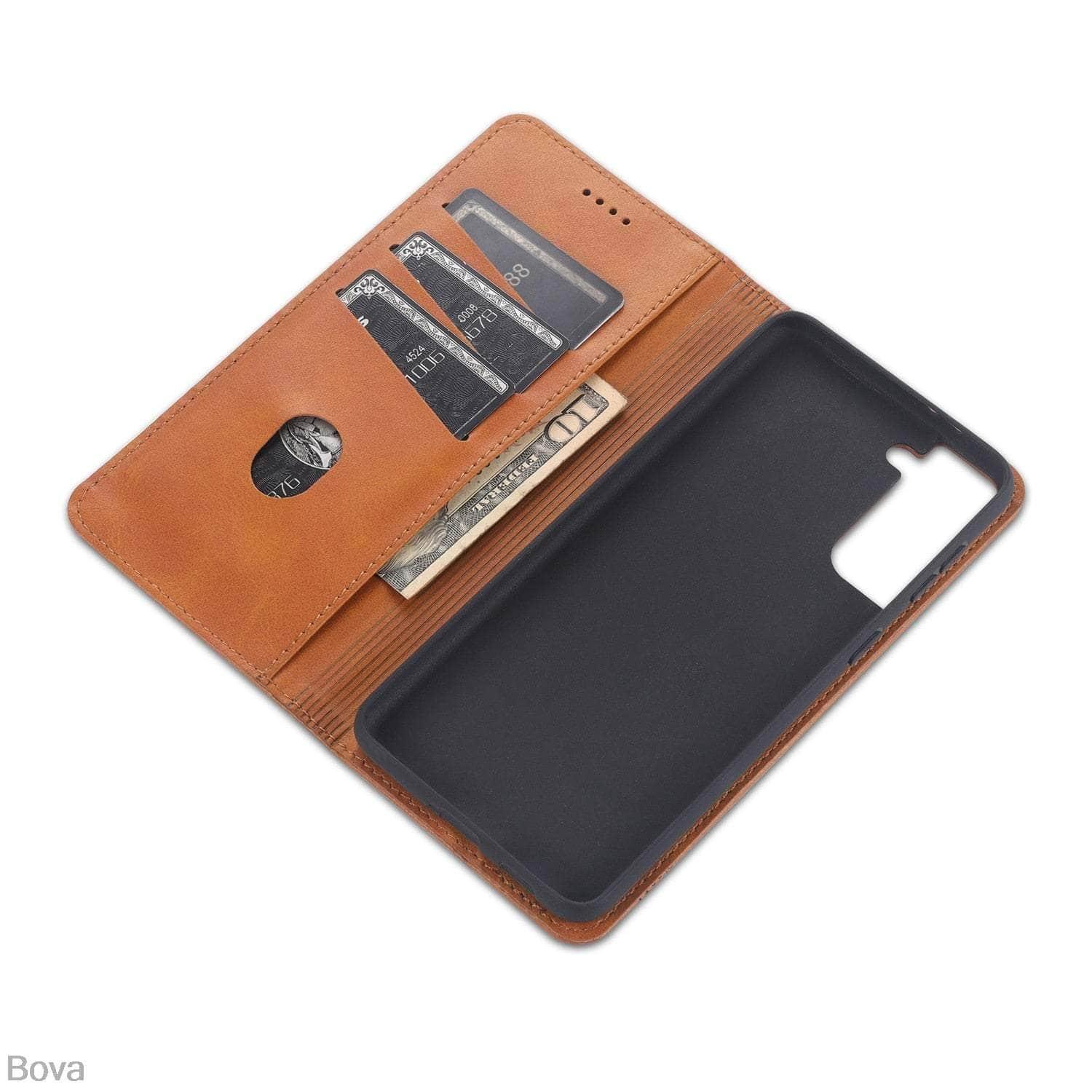 Premium Magnetic Heat Adsorption Leather Case for Samsung Galaxy S22 Ultra - Perfect for Work, Travel & Daily Protection