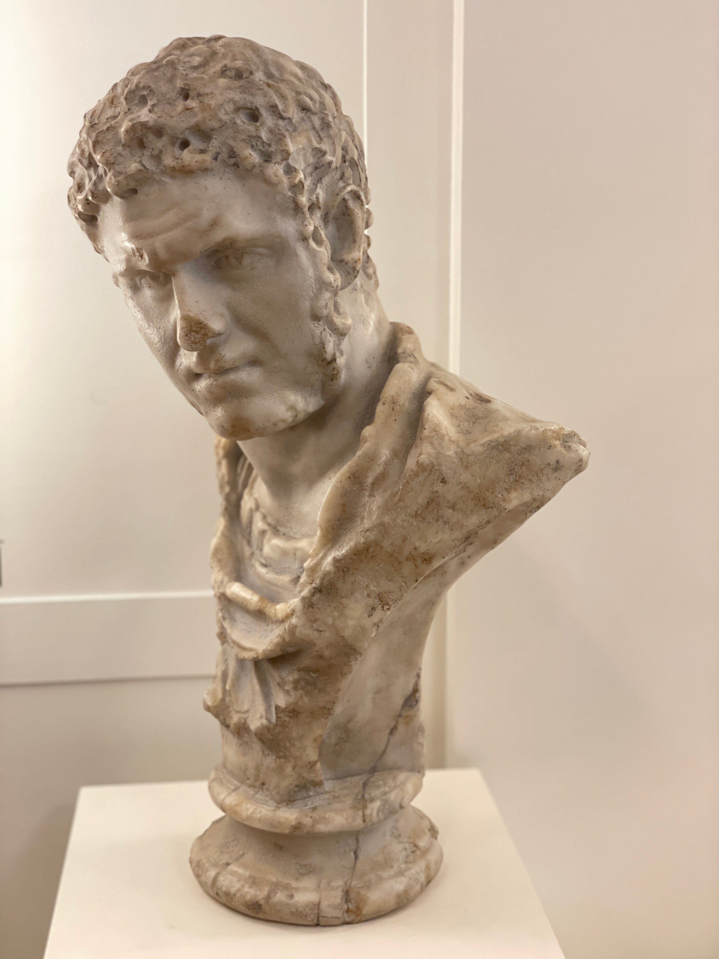 Roman Emperor Bust Statue - Handcrafted Marble Sculpture for Home Decor, Office, and Historical Collections | Perfect for History Enthusiasts & Classical Art Lovers