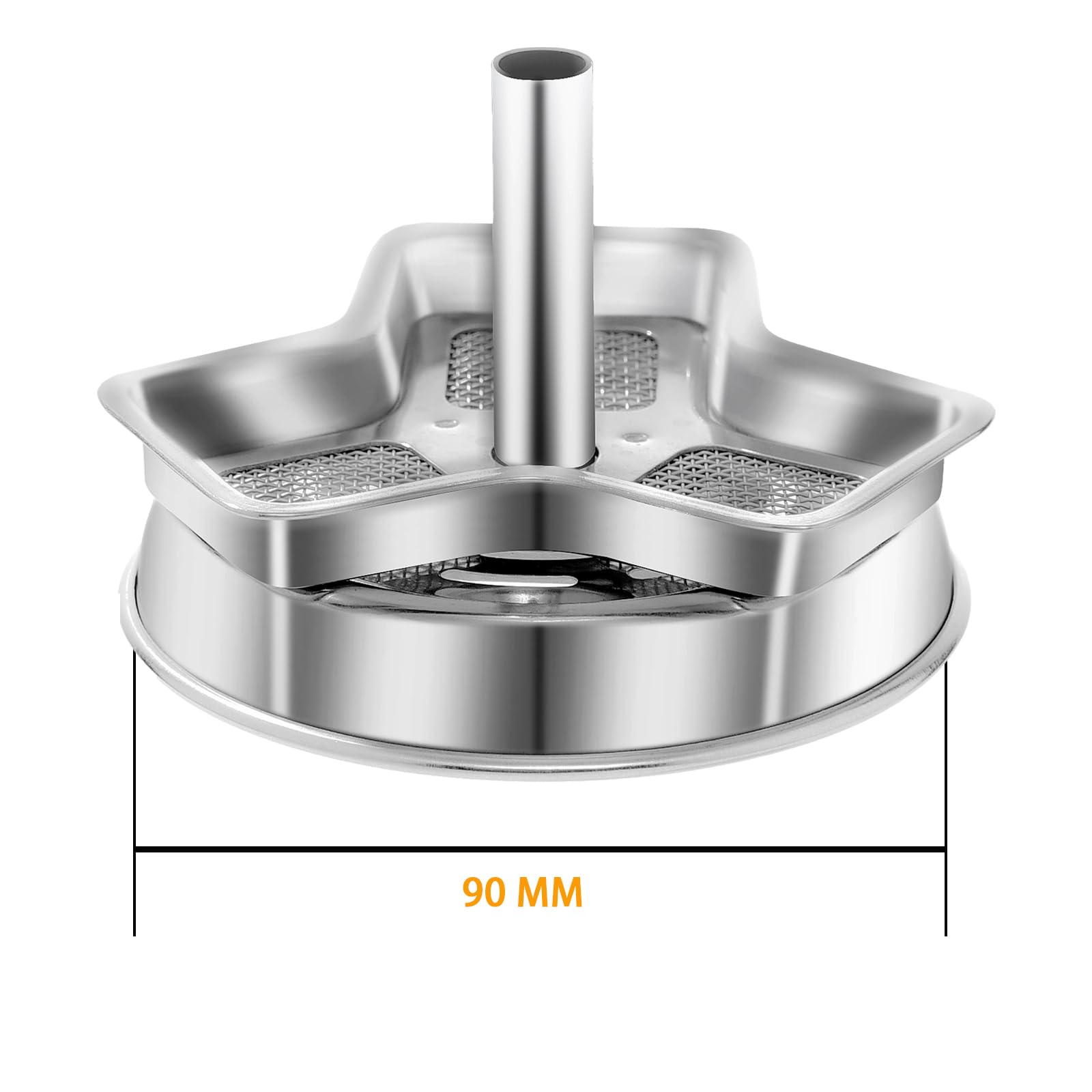 Reusable Metal Hookah Bowl Charcoal Holder with Handle - Universal Heat Management System for Efficient Smoking | Perfect for Home Use, Parties, and Hookah Lounges