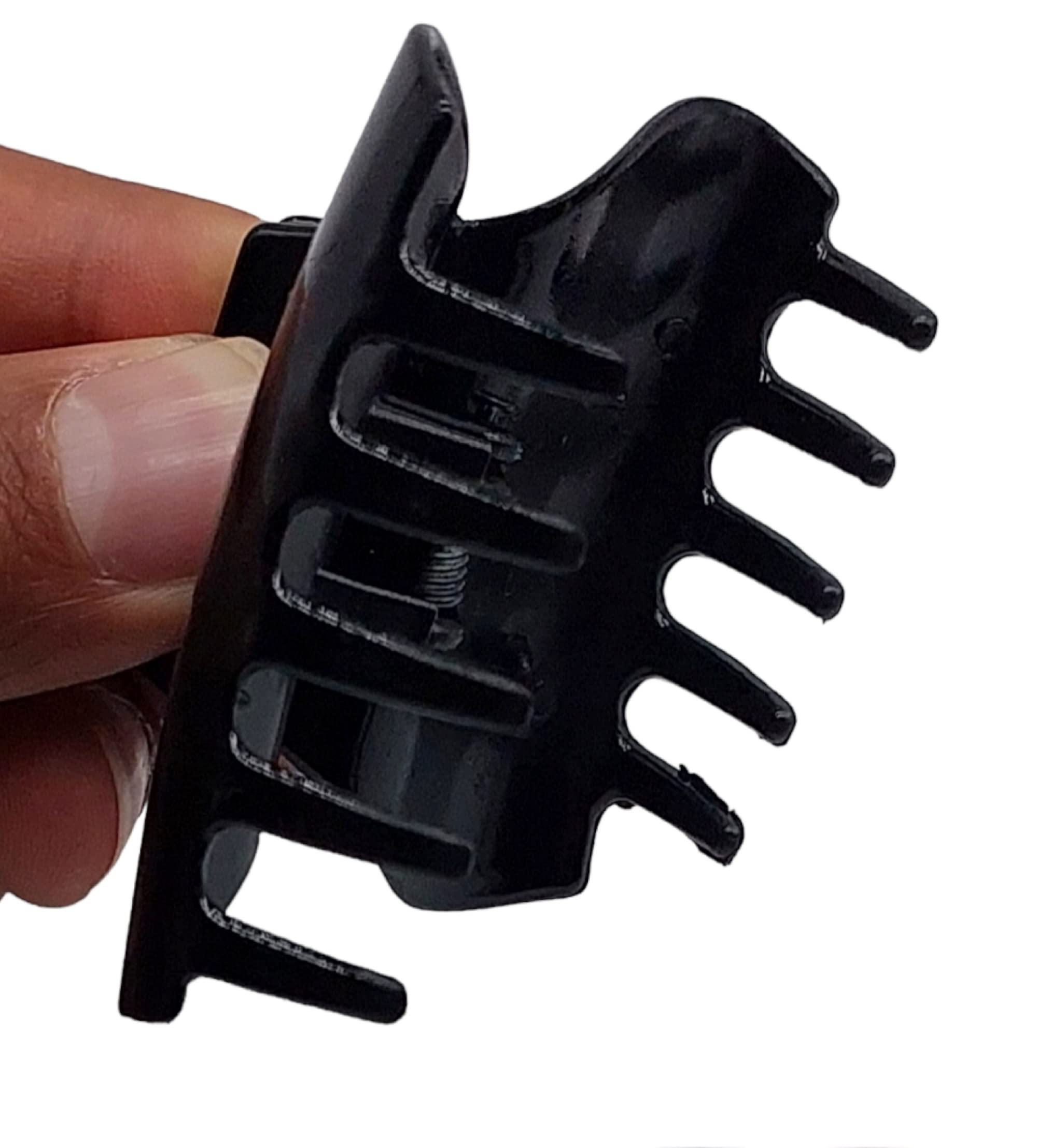 Black CL1 Hair Claw Clips - 3 Pack Non-Slip Plastic Hair Clips for Women | Hair Styling Accessories, Jaw Clips, Hair Grip Clamps | Perfect for Updos, Ponytails & Everyday Hairstyles