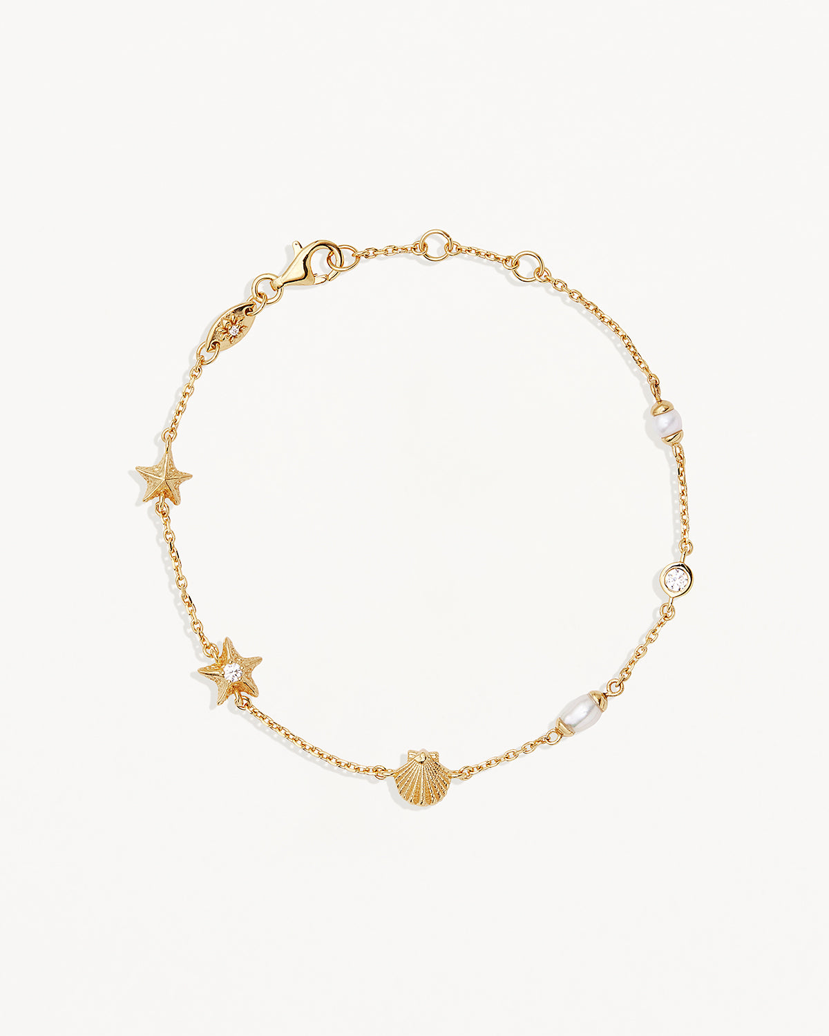 18K Gold Vermeil Ocean Dreaming Bracelet for Women - Elegant Wave Design Dainty Jewelry Gift for Her - Perfect for Beach Vacations, Summer Outfits & Special Occasions