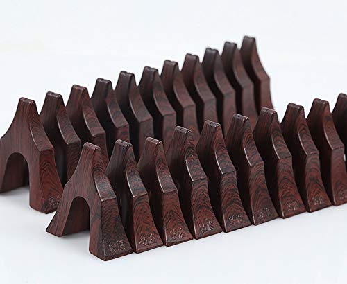 Professional Guzheng Bridges - Set of 21 Ceramic String Supports for Chinese Zither | Perfect for Guzheng Maintenance, Replacement & Performance Enhancement