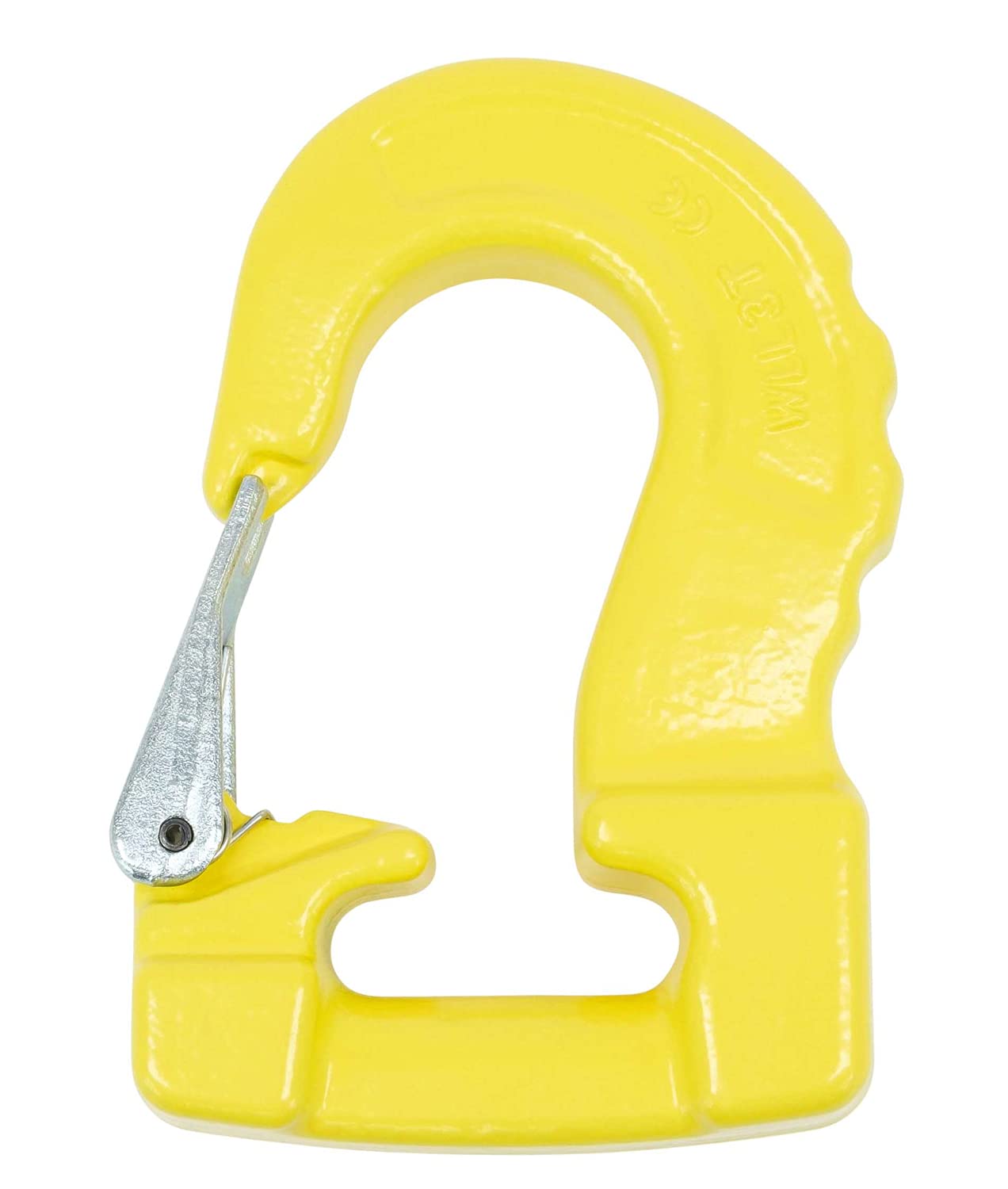 Mytee Products (2 Pack) Round Sling Hook - 8400 lbs WLL, Heavy Duty Yellow Lifting Hooks for Construction, Towing, and Industrial Use