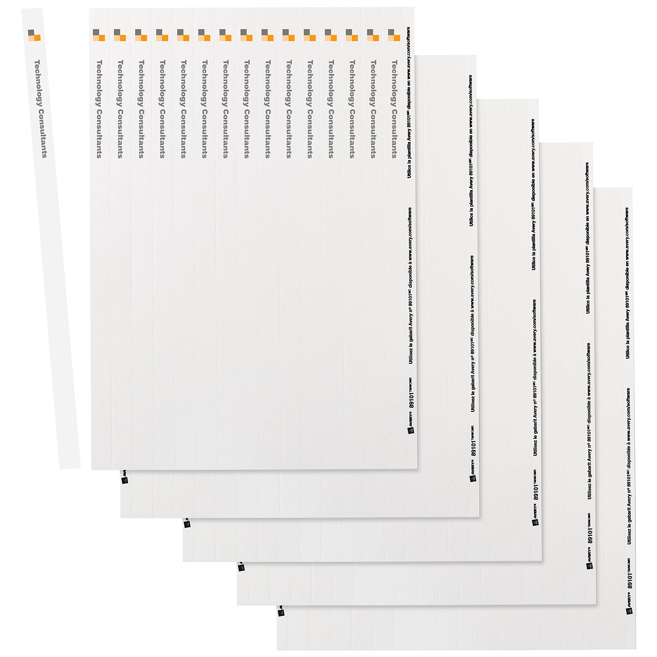 Avery Binder Spine Inserts for 1/2 Inch Ring Binders - 0.7