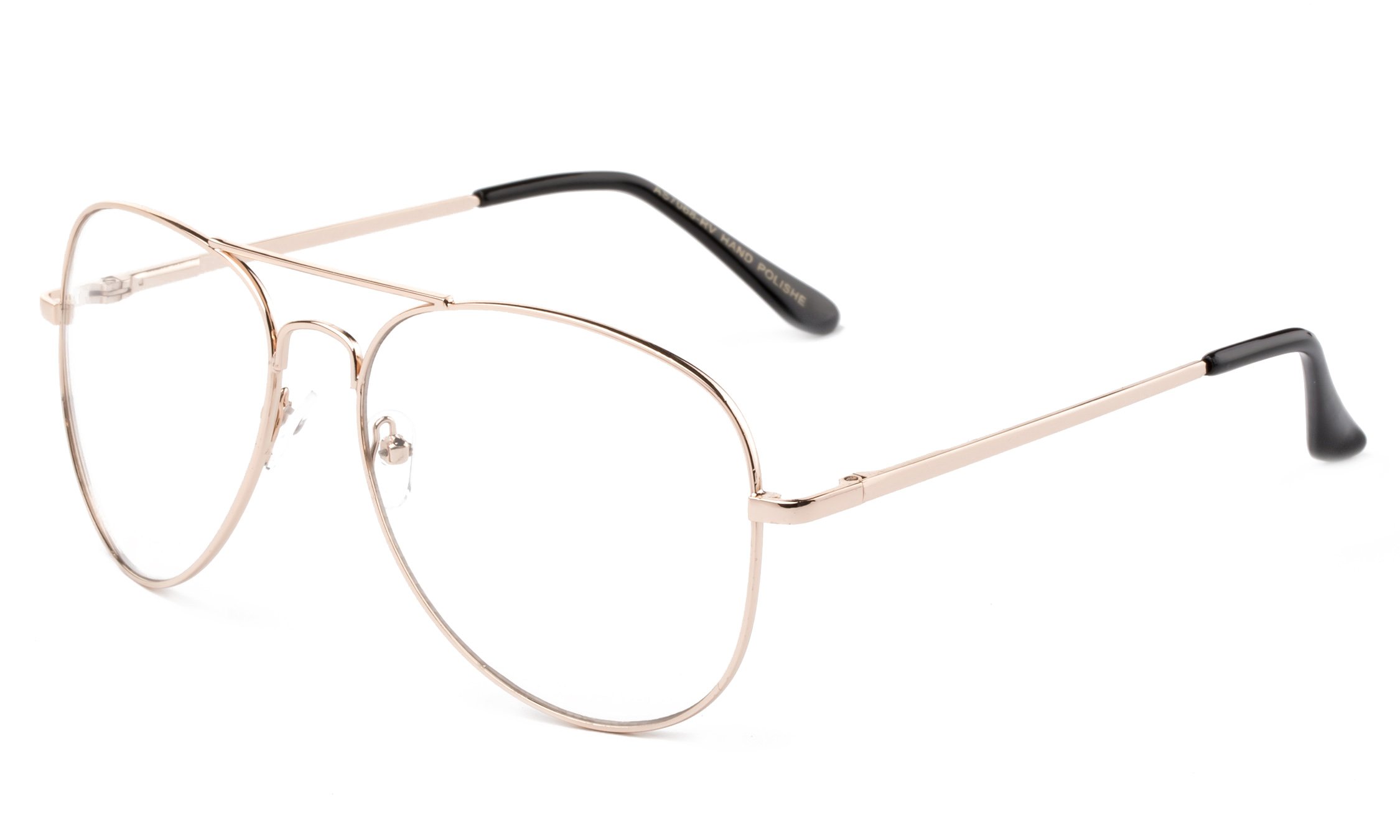 Newbee Fashion - 2 Pack & 3 Pack Classic Aviator Sunglasses with Clear Lenses & Spring Hinge Metal Frame for Men & Women | Perfect for Driving, Outdoor Activities & Fashion Accessories