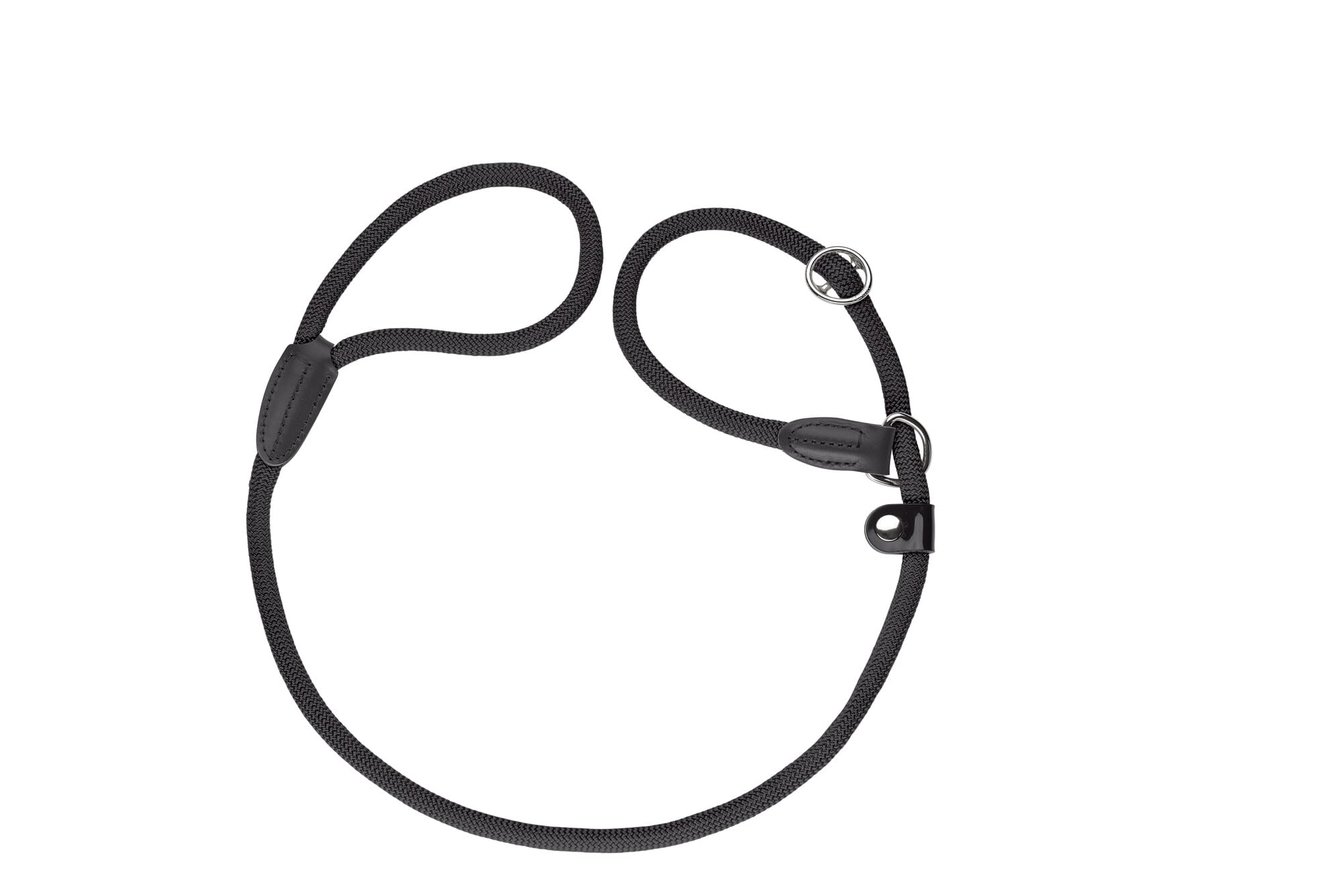 Hunter Freestyle Retriever Dog Leash - 10mm x 120cm (47in) Heavy Duty Rope Lead for Large Dogs - Durable Black Training Leash for Walking, Running & Outdoor Adventures