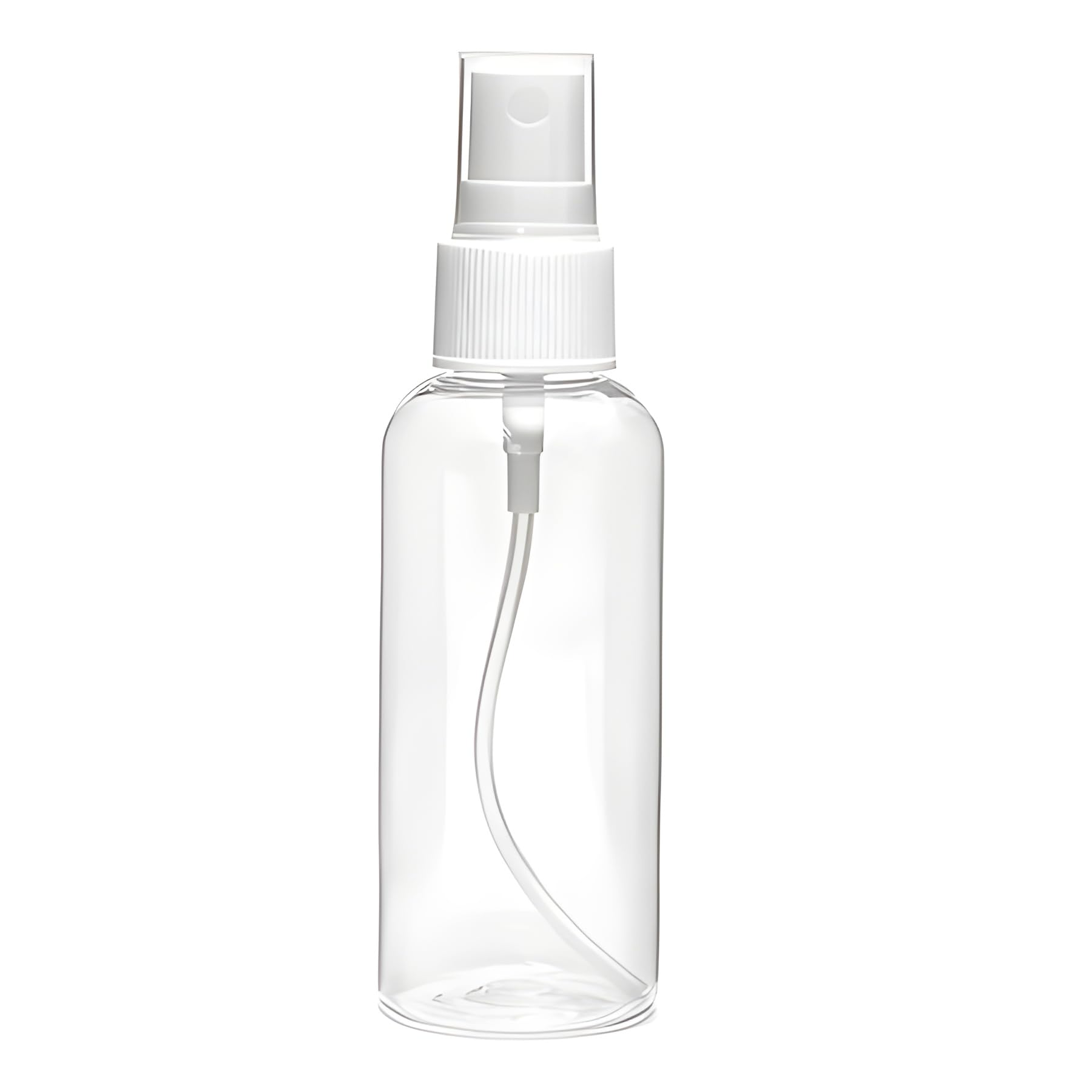 Refillable Fine Mist Spray Bottle 200ml - Clear Plastic Reusable Empty Sprayer with Dust Cap (Pack of 1) for DIY Beauty, Hair Care, Cleaning & Travel Essentials