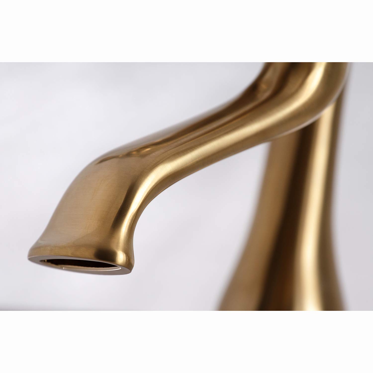 Kingston Brass KS268SB Brushed Brass Deck Mount Clawfoot Tub Faucet with Hand Shower - Vintage Style Bathroom Fixture for Freestanding Tubs, Perfect for Classic and Modern Bathroom Renovations