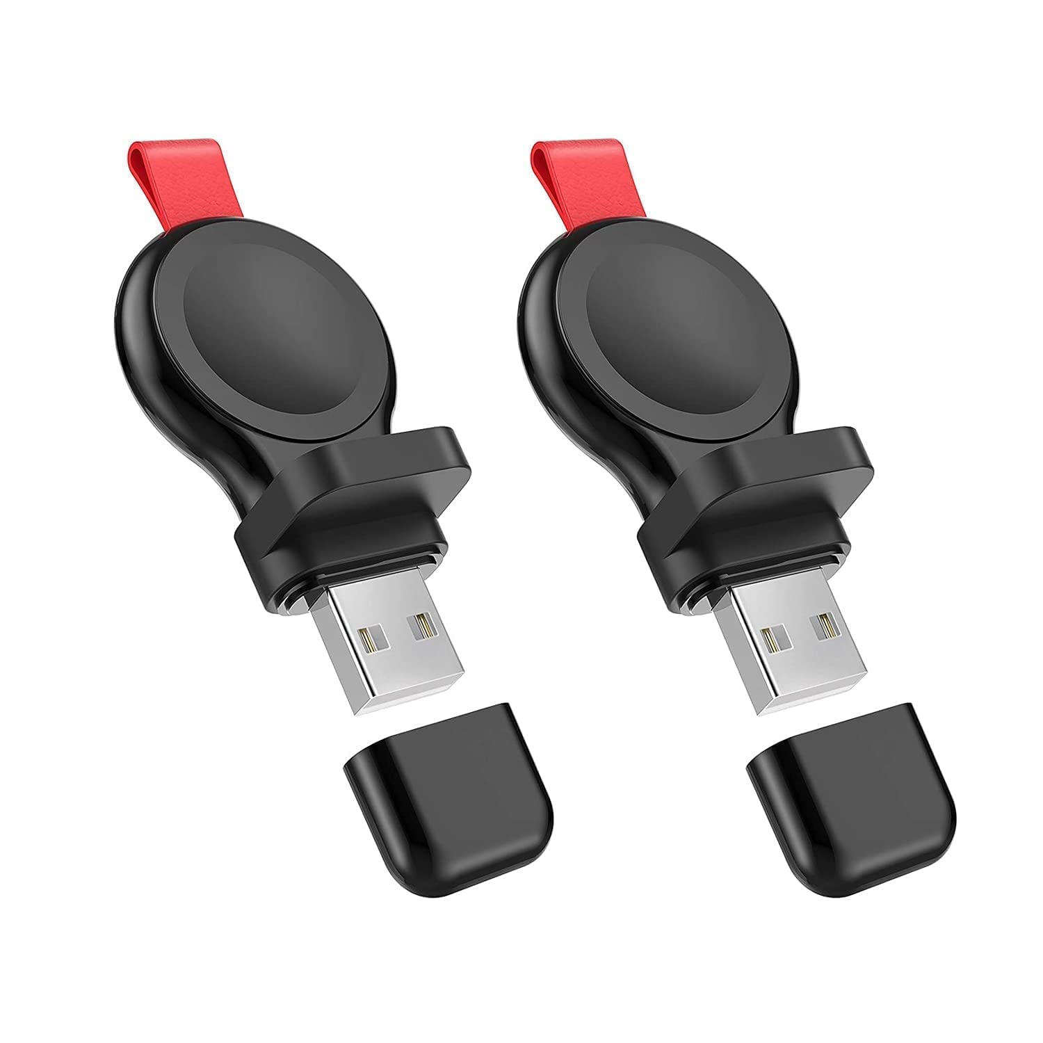 3 Pack Magnetic Apple Watch Charger - Portable USB Fast Charging Dock for Apple Watch Series 7/6/5/4/3/2/1 & SE (38mm/40mm/41mm/42mm/44mm/45mm) - Perfect for Travel, Car & Office Use