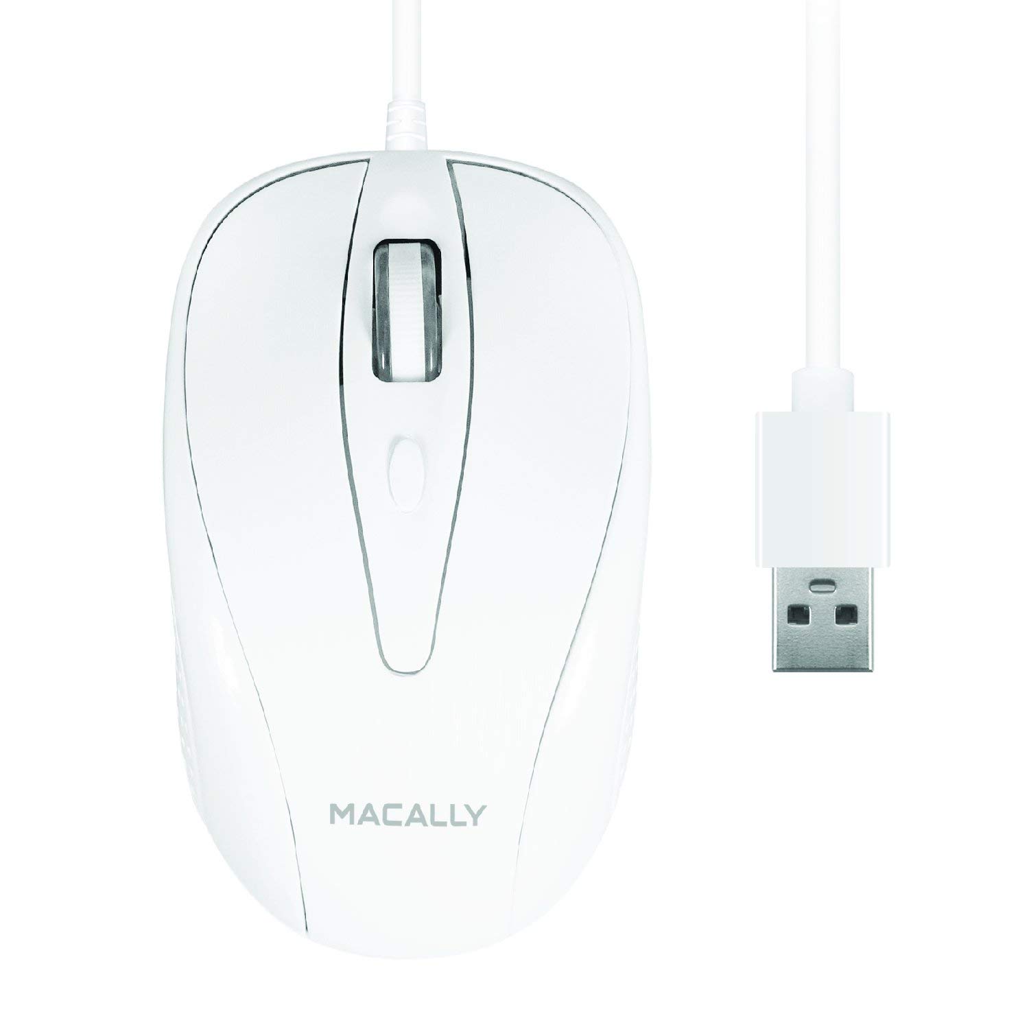 Macally Wired Mouse & Ergonomic Laptop Stand Set - Comfortable Computer Accessories for Pain Relief & Better Posture | Perfect for Office, Home & Gaming Setup