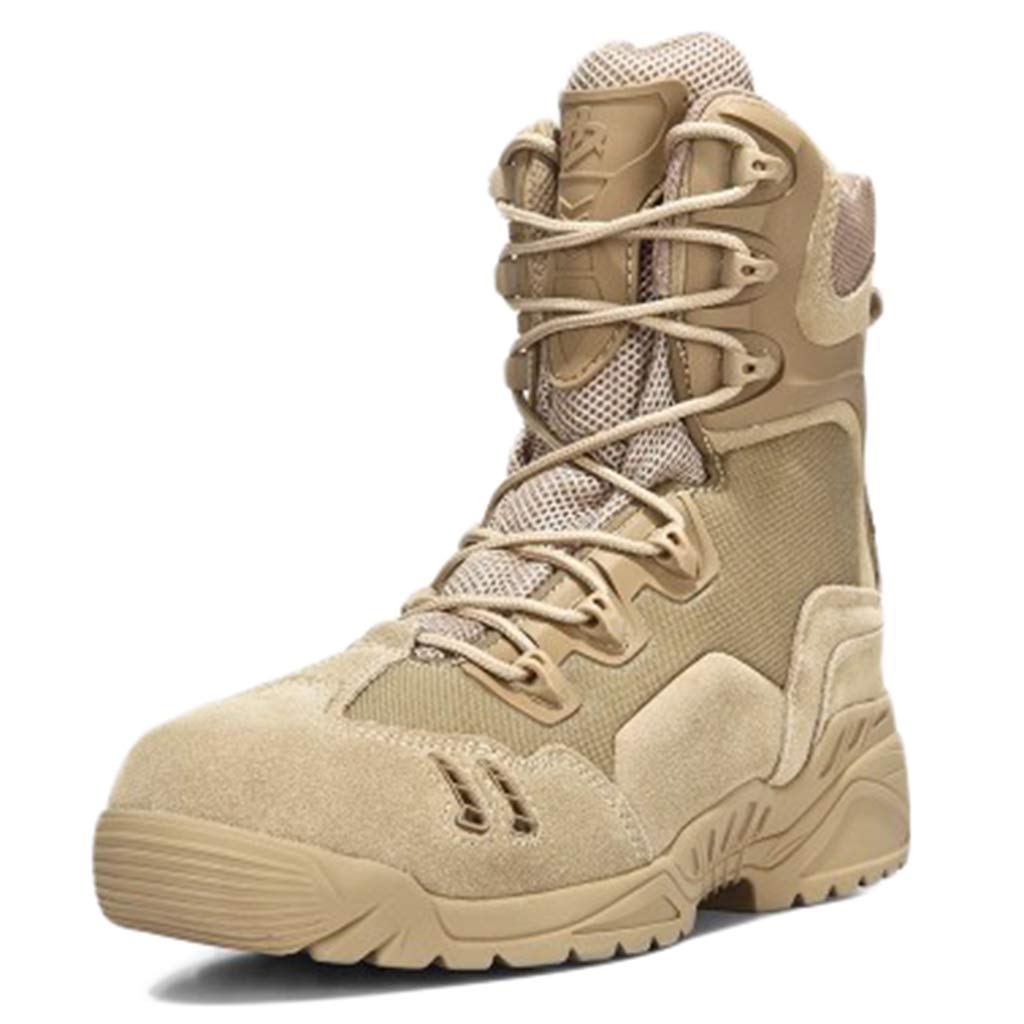 Men's Tactical Hiking Boots - Military Desert Outdoor Shoes for Summer, Lace-Up Durable Footwear in Plus Sizes - Perfect for Camping, Trekking & Outdoor Adventures