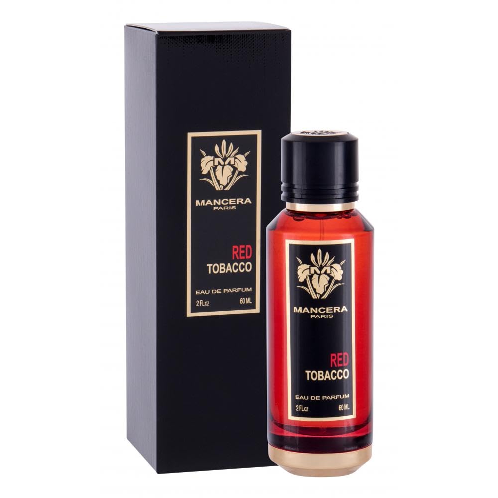 Mancera Red Tobacco Eau de Parfum for Men - 2 Fl Oz (60ml) Luxury Fragrance - Perfect for Date Nights, Special Occasions & Evening Wear