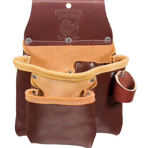Occidental Leather 5017 Professional 2-Pouch Tool Bag for Electricians & Contractors - Durable Work Gear for Construction & Home Repairs