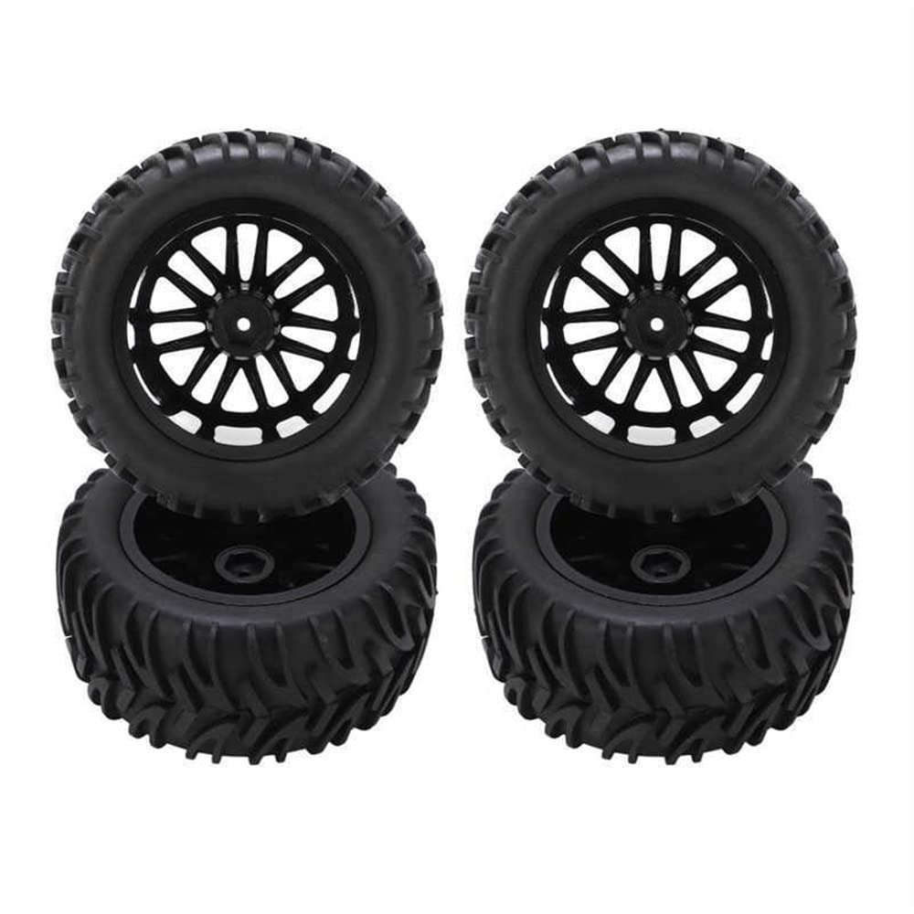 LYunce RC Car Upgrade Parts - Durable High-Wear Resistance Wheels & Tires with Uneven Texture for 1:8 Short Course - Perfect for Off-Road Racing, Drifting & All-Terrain RC Adventures