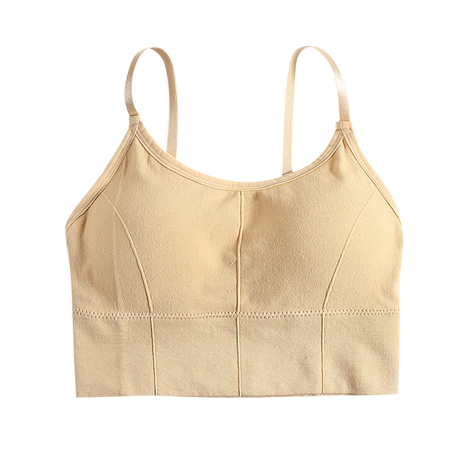 Best Women's Bras & Lingerie - Cute Adjustable Strap Camisole Tank Top with Built-in Bra - Stretchy Comfort for Everyday Wear, Yoga & Layering