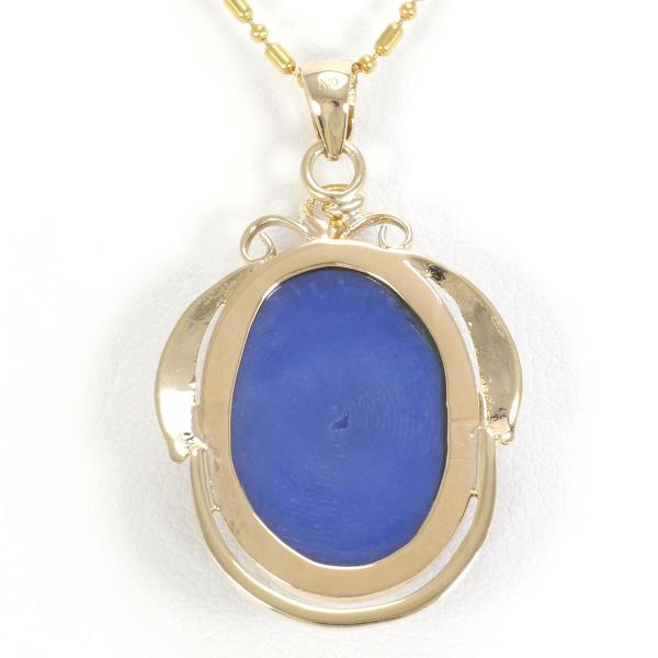 18K Yellow Gold Synthetic Star Sapphire Necklace for Women - Elegant & Durable Jewelry Gift for Birthday, Anniversary & Special Occasions