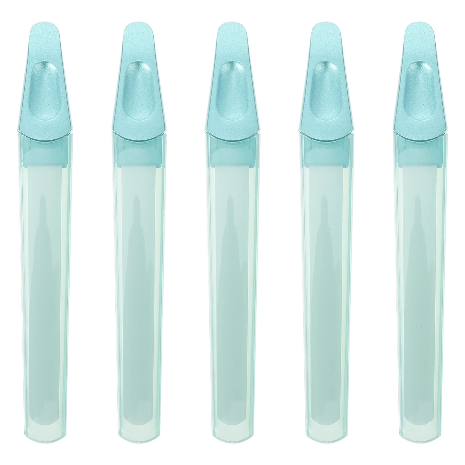 5-Piece Ceramic Nail File Set for Manicure & Pedicure - Natural Nail Care with PP Plastic Handle - Travel-Friendly Toenail & Fingernail Polishing Tools for Home, Salon & On-the-Go Use