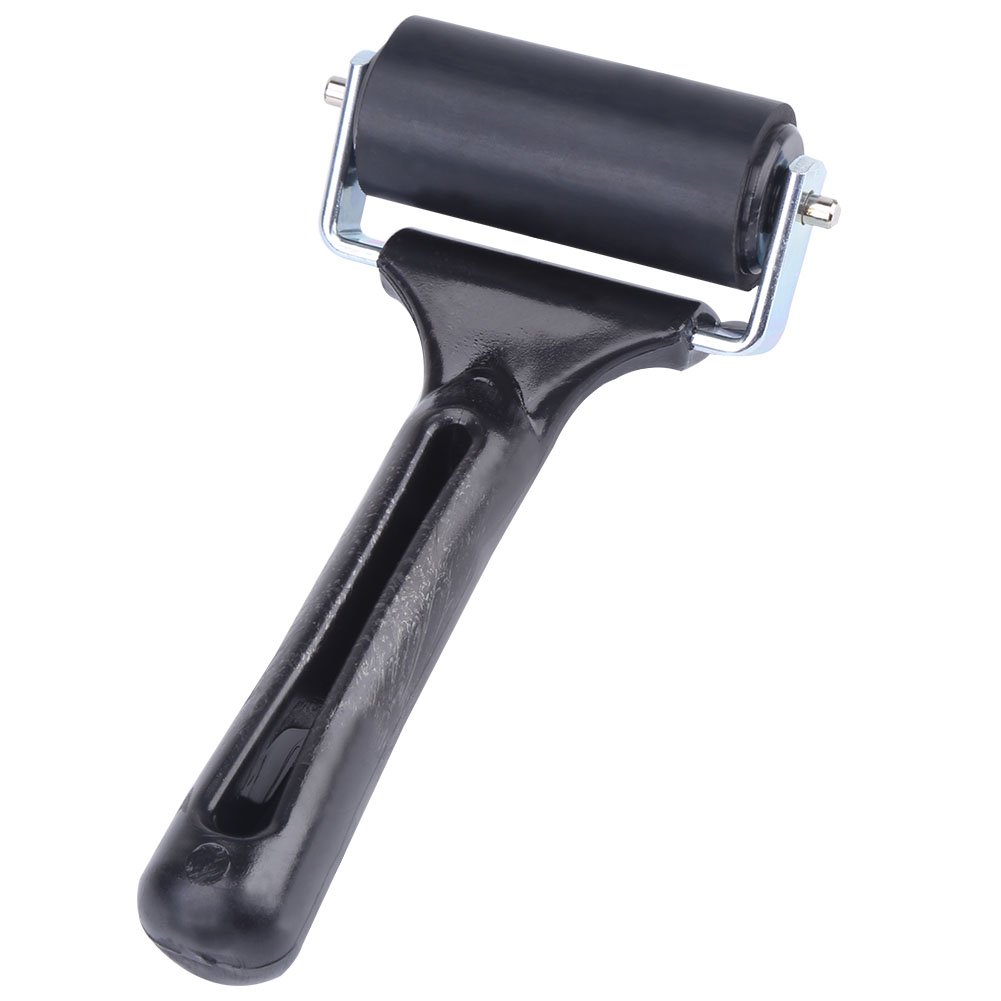 Walfront 2.36 Inch Rubber Brayer Roller - Paint Brush & Ink Applicator for Art, Craft & Oil Painting - Perfect for Printmaking, Block Printing & DIY Projects