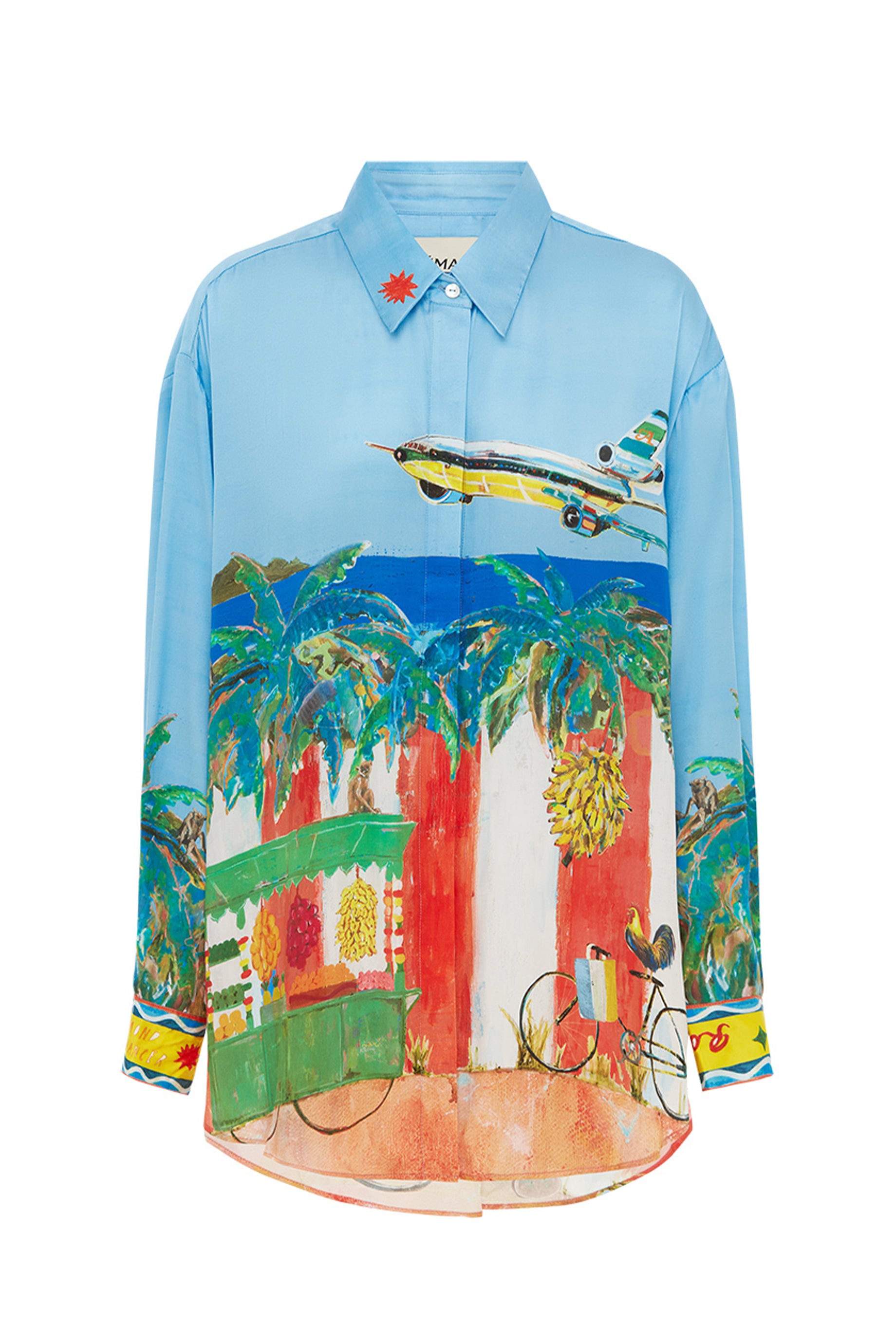 Alemais Aboard Printed Shirt - Stylish & Comfortable Casual Wear for Men & Women | Perfect for Travel, Beach, and Everyday Outfits