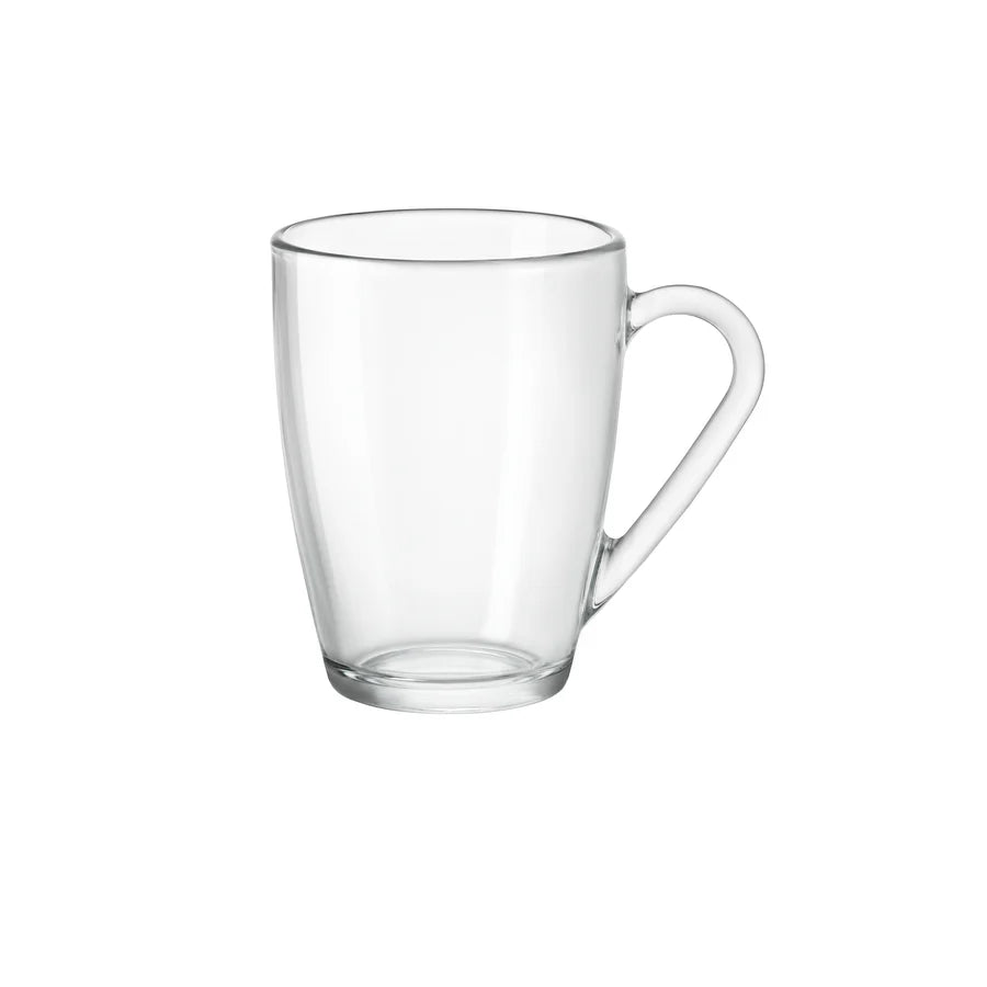 Bormioli Rocco Icon 340ml Glass Drinking Glasses Set of 6 - Perfect for Cocktails, Juice, Water & Home Bar Entertaining