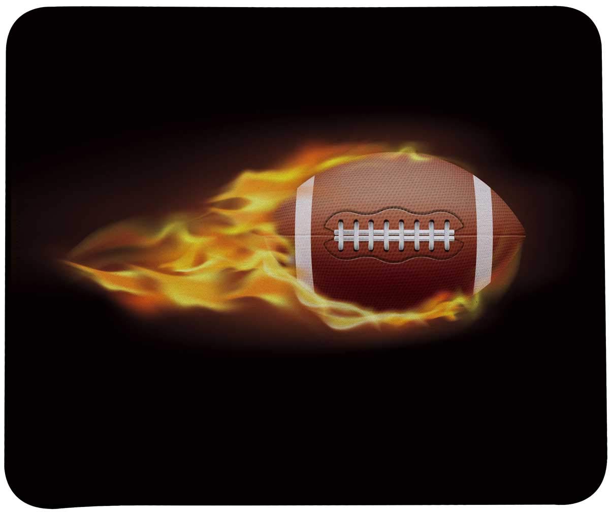 Football Pattern Mouse Pad with Stitched Edges - Non-Slip Gaming Mouse Mat for PC & Laptop - Perfect for Football Fans, Gamers & Office Use