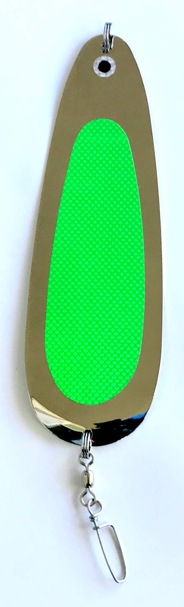 UV King Salmon Trolling Dodger - Green Prism UV Reflective Fishing Lure for Salmon & Trout | Perfect for Deep Water Trolling & Freshwater Fishing