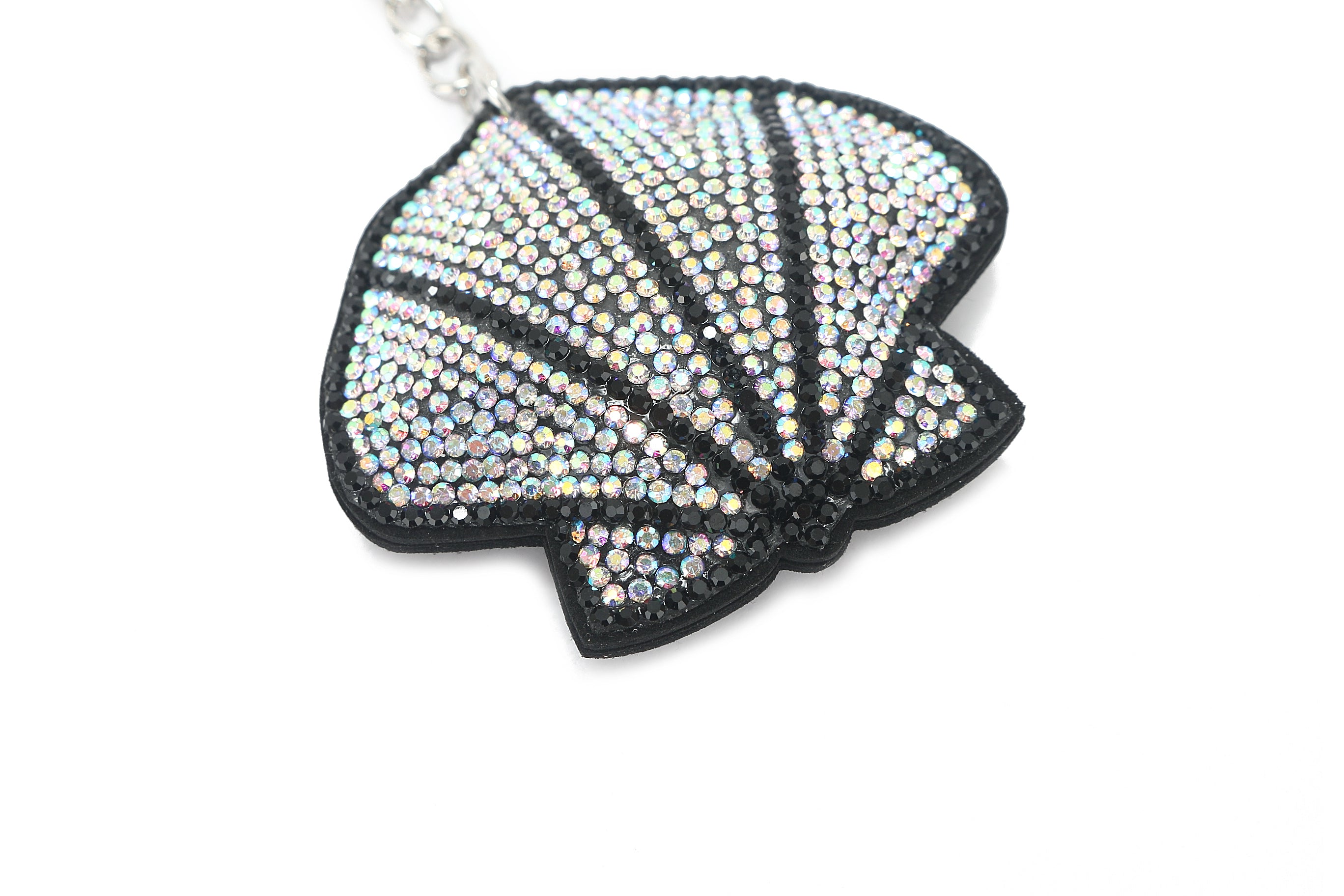 Crystal Shell White Bag Charm - Elegant & Stylish Accessory for Handbags, Backpacks, and Purses | Perfect Gift for Women & Girls