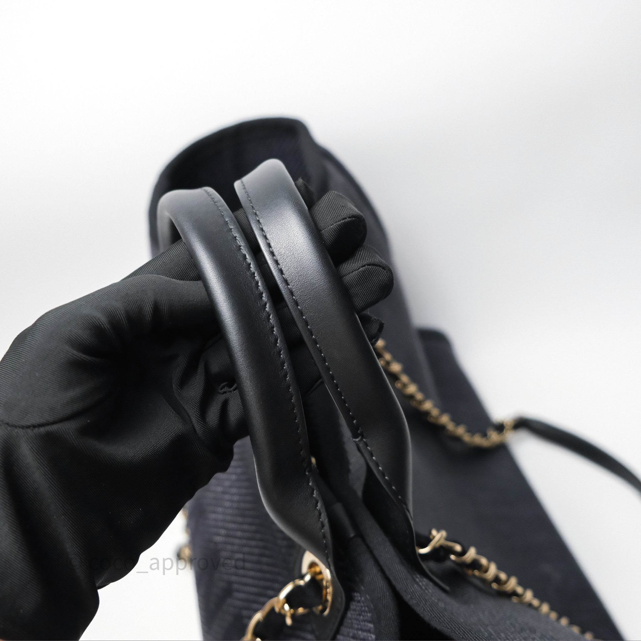 Chanel Canvas Deauville Large Tote Bag in Navy with Gold Hardware - Luxury Designer Handbag for Women, Perfect for Travel, Work & Everyday Use