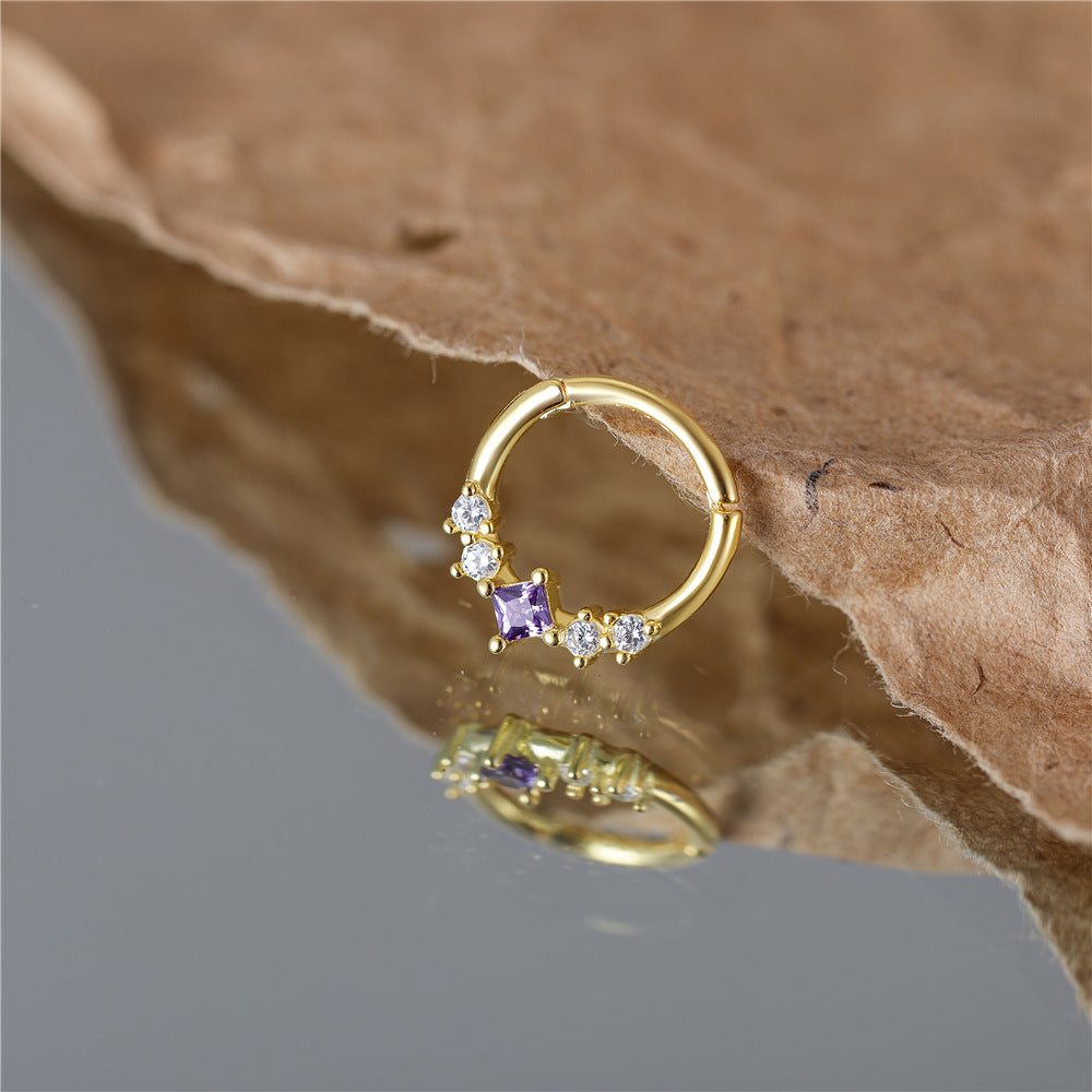 16G Turkish Eye Nose Ring - Hypoallergenic Surgical Steel Septum Hoop Piercing Jewelry for Women & Men | Perfect for Daith, Cartilage, and Nostril Piercings | Trendy Boho Style Body Jewelry