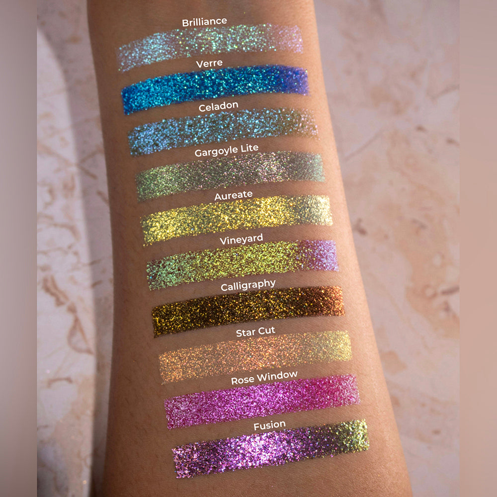 Fusion Dimensional Multichrome Eyeshadow Palette - Long Lasting Highly Pigmented Makeup for Party, Night Out & Special Occasions