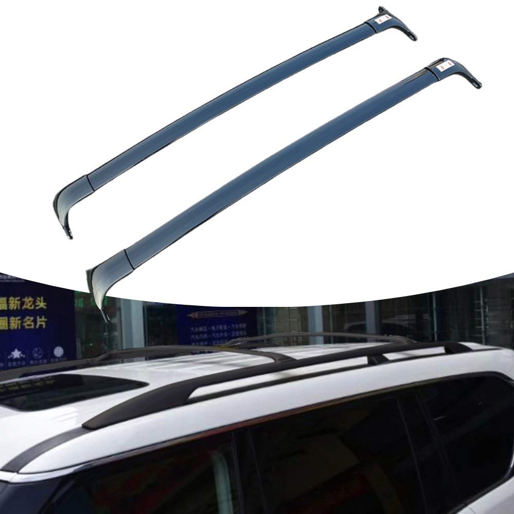 2017-2021 Nissan Armada Black Roof Rack Cross Bars - OEM Style Bolt-On Crossbars for Cargo & Luggage - Perfect for Road Trips, Camping & Outdoor Adventures