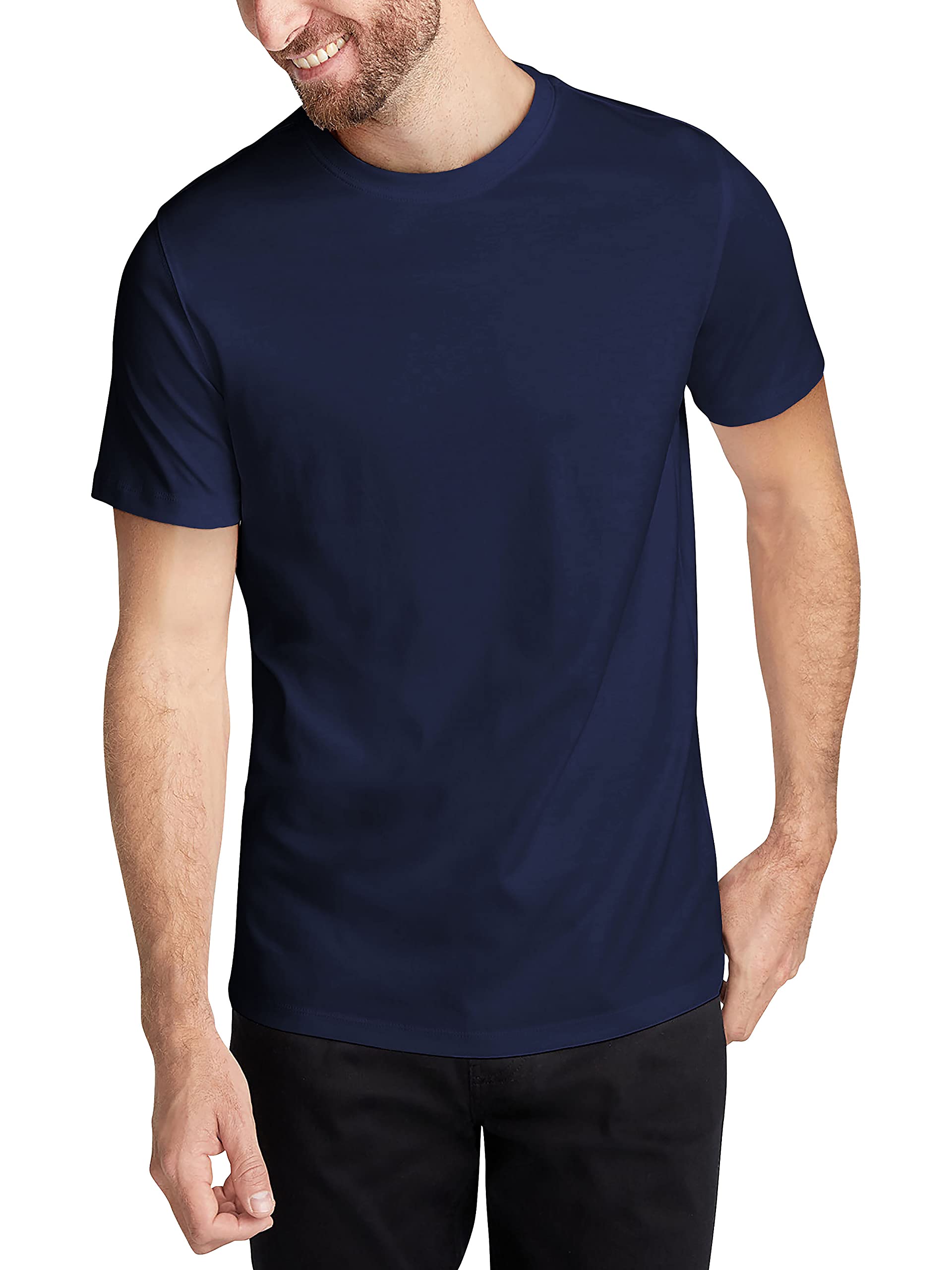 Men's Performance T-Shirt - Moisture Wicking Athletic Running Shirt, Breathable Short Sleeve Crewneck Sun Tee for Outdoor Sports & Workouts | Hat and Beyond