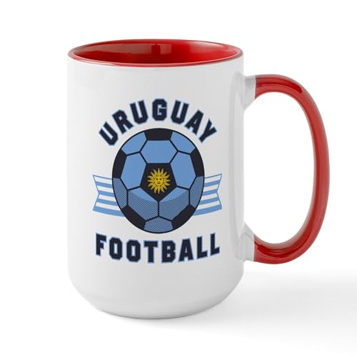 White/Red Inside - Uruguay Football Mugs