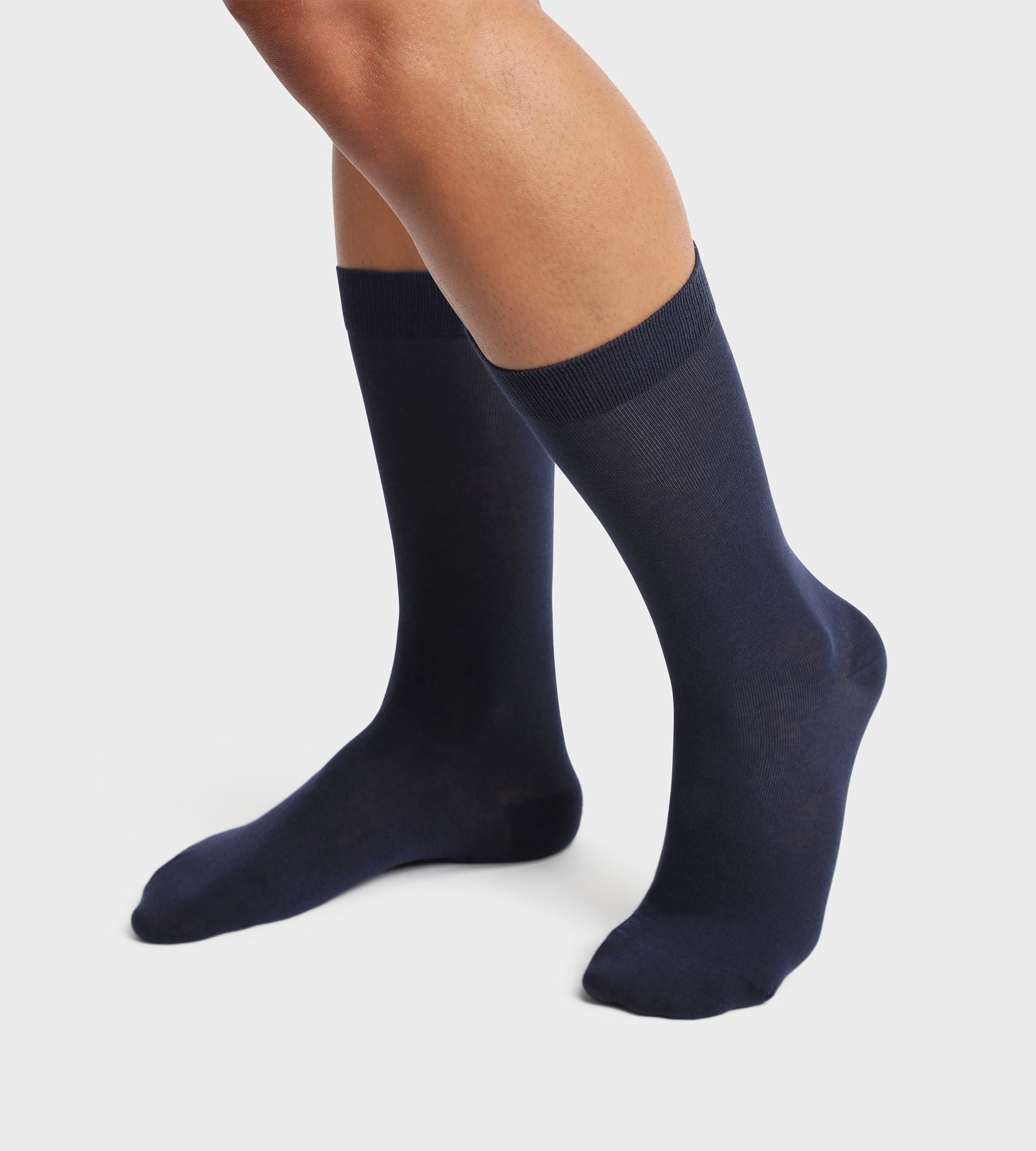 Organic Cotton Men's Socks 2-Pack - Navy Blue | Comfortable & Breathable for Everyday Wear, Sports & Casual Outfits