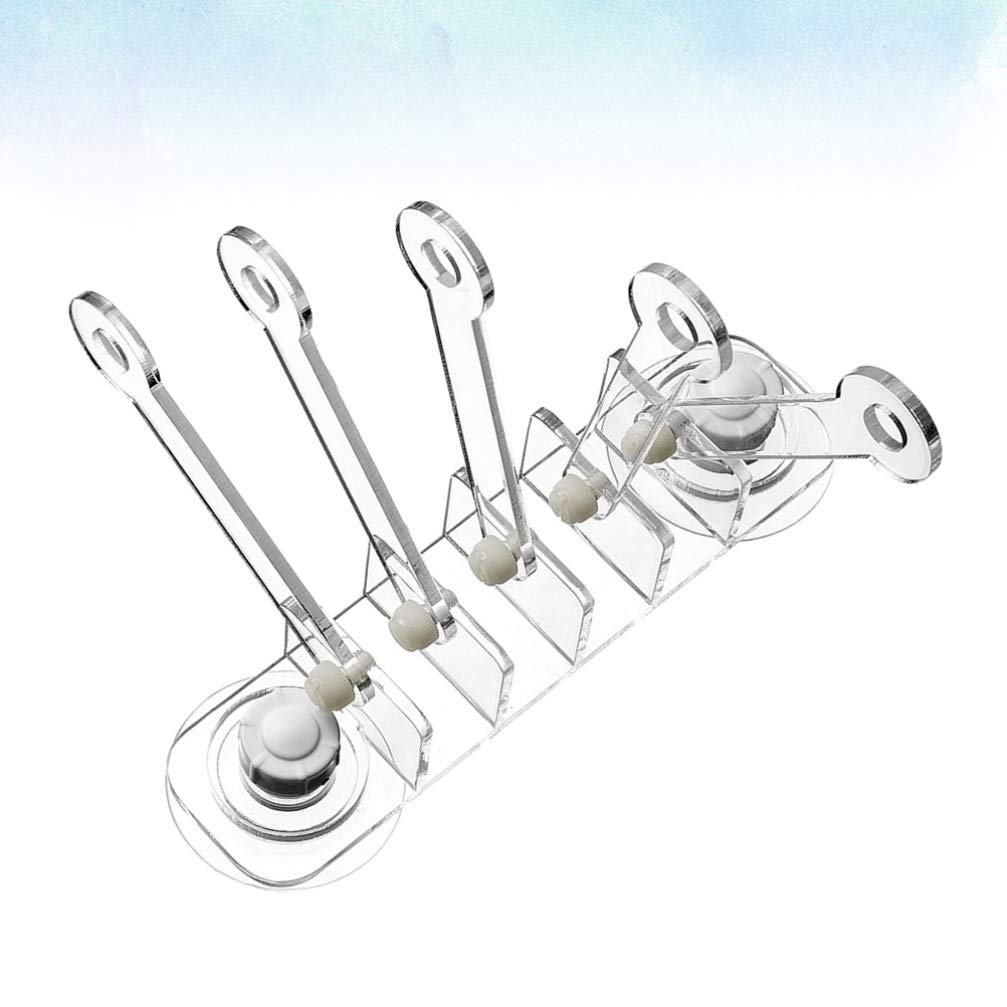 Balacoo 5-Pack Acrylic Coral Holder Stand for Aquarium - Coral Plug, Fish Tank Ornament, Coral Rack Tree with 5 Claws - Perfect for Saltwater Reef Tanks & Marine Coral Frags
