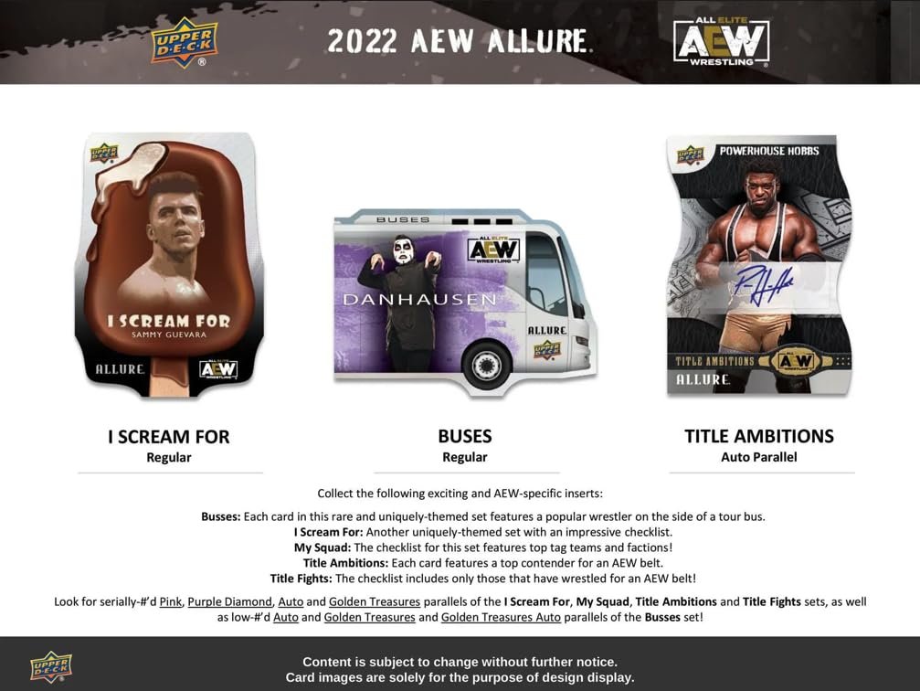 2022 AEW All Elite Wrestling Allure Hobby Box - 8 Packs (64 Trading Cards) | Collectible Memorabilia for Wrestling Fans & Card Collectors | Perfect for Gifts, Display, and Investment