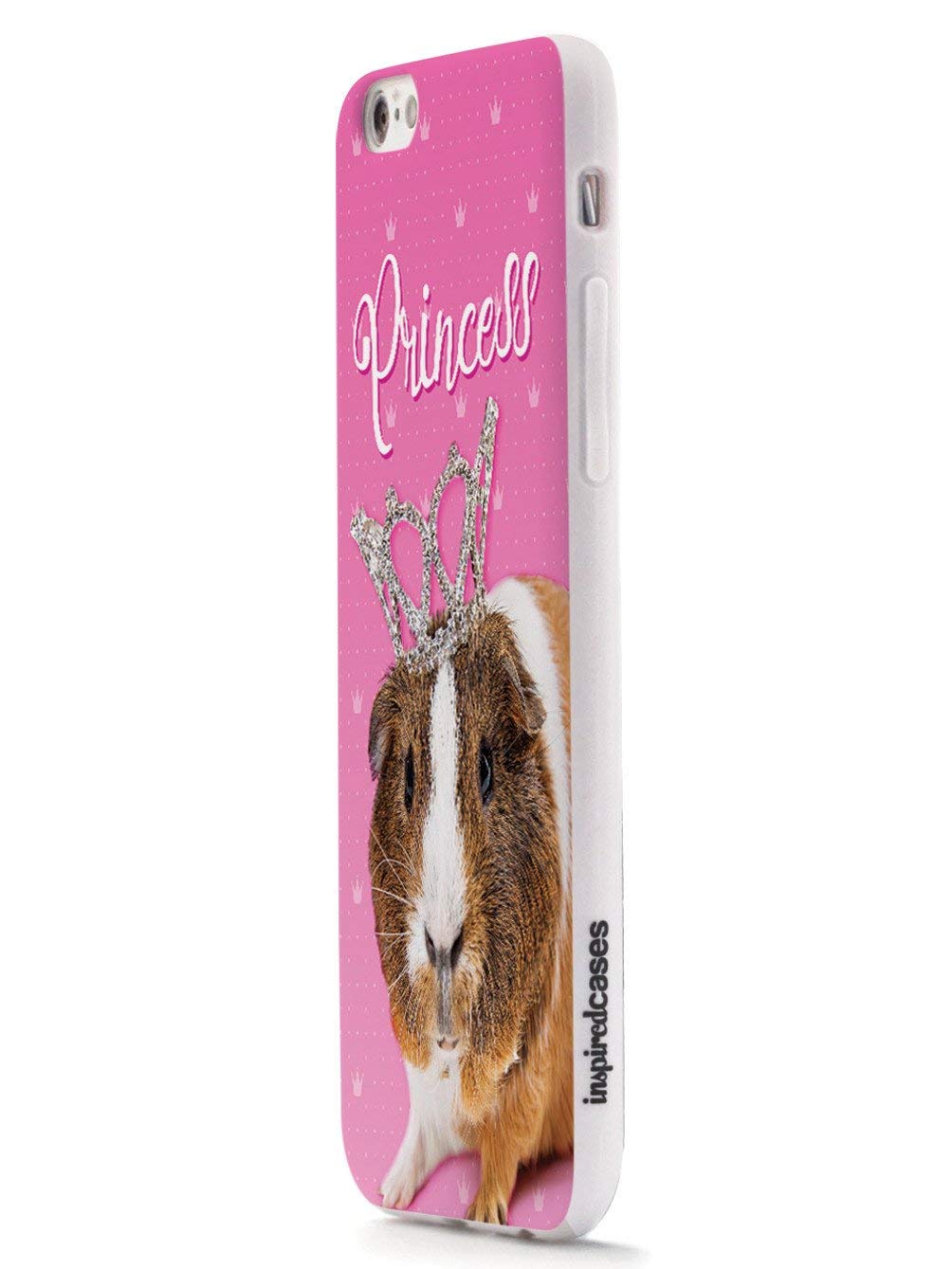**Inspired Cases - Premium 3D Textured Protective Phone Case Compatible with Apple iPhone 12 Mini - Cute Princess Guinea Pig Design - Perfect for Daily Use, Travel & Gift Giving**