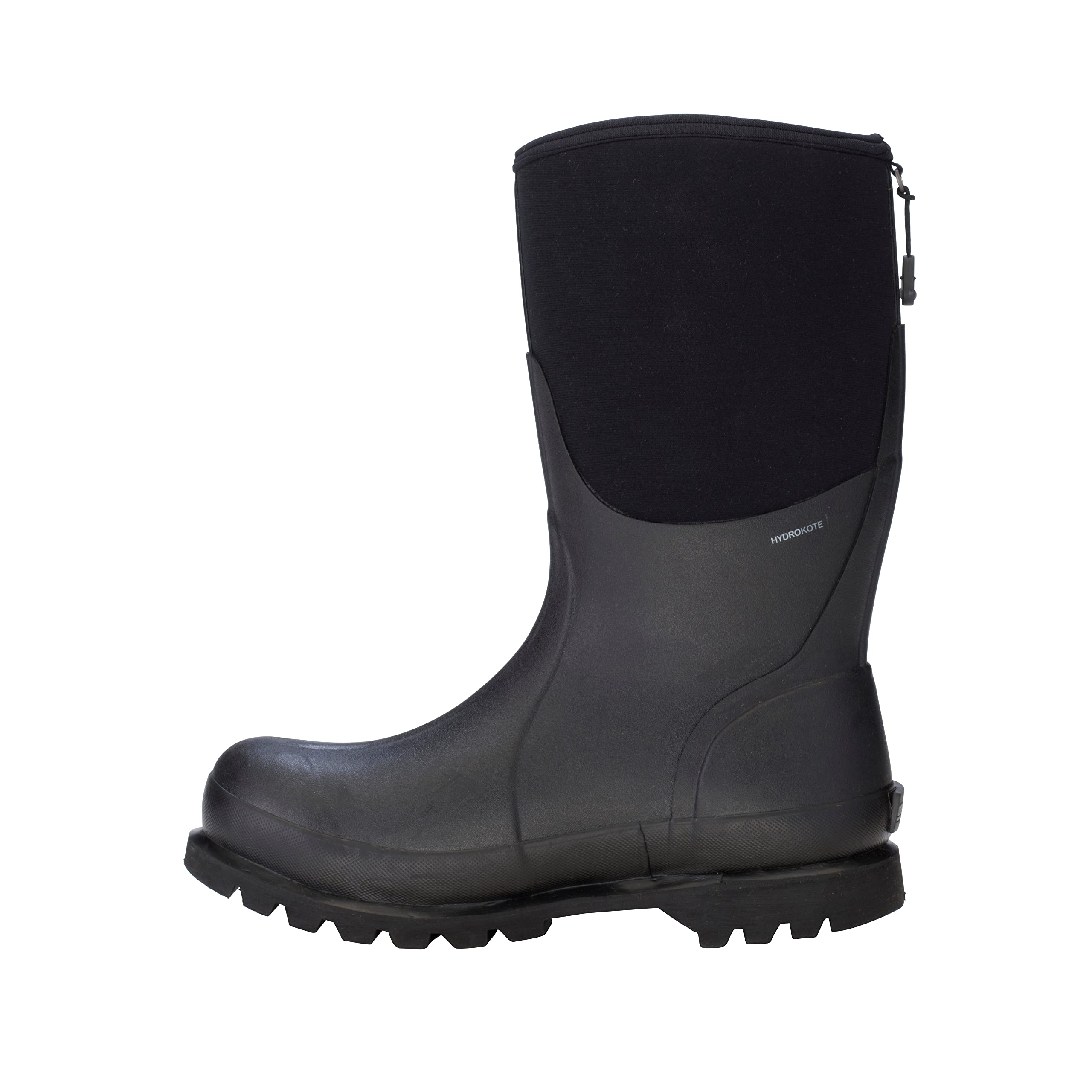Dryshod Men's Mid Big Bobby Work Boot - Waterproof, Slip-Resistant, Steel Toe - Black Size 7 D - Ideal for Construction, Landscaping & Outdoor Work