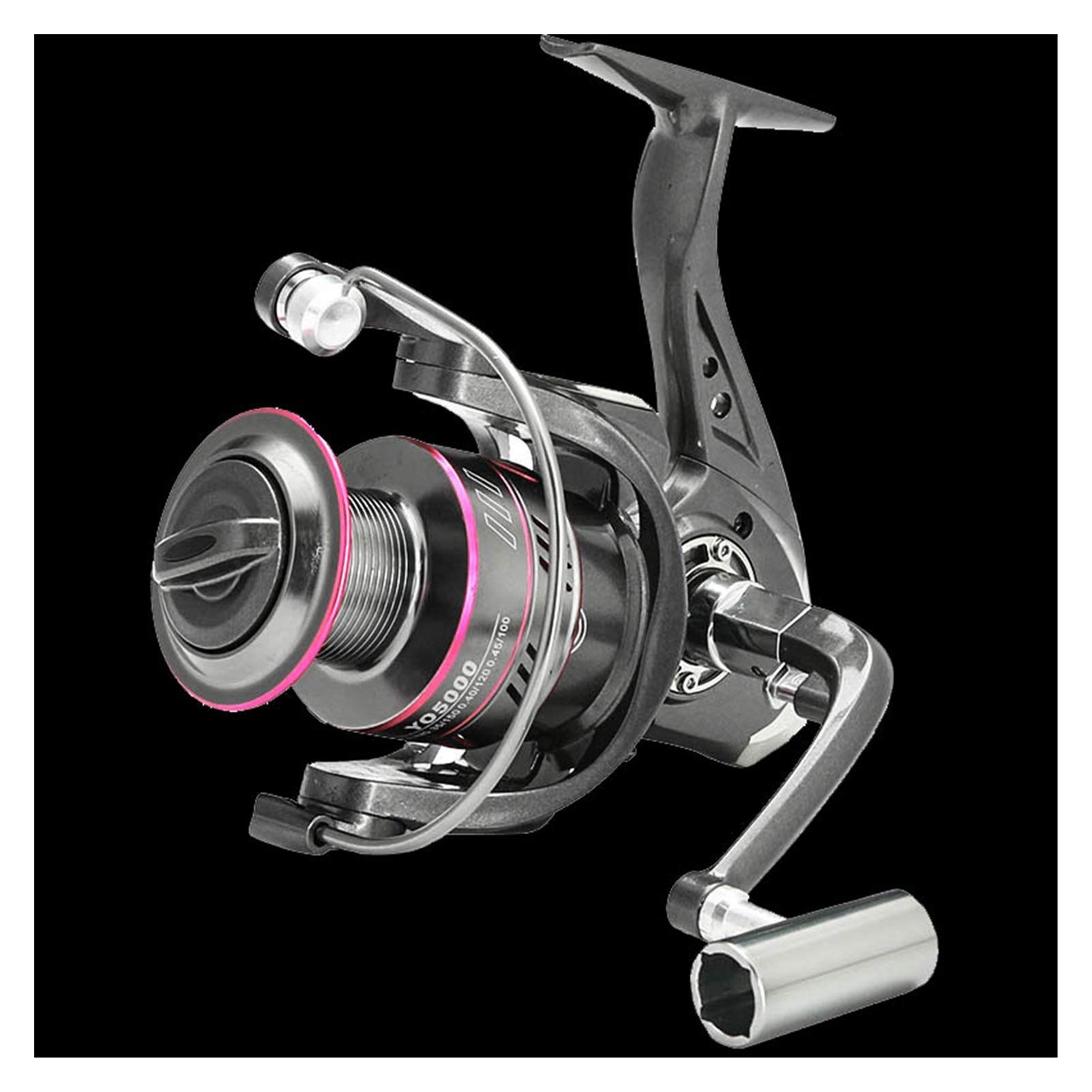 Premium 13BB Metal Spool Spinning Fishing Reel 5.2:1 Gear Ratio - 1000-7000 Series Carp Fishing Tackle (JO Color, 1000 Series) - Ideal for Freshwater & Saltwater Angling, Bass & Carp Fishing