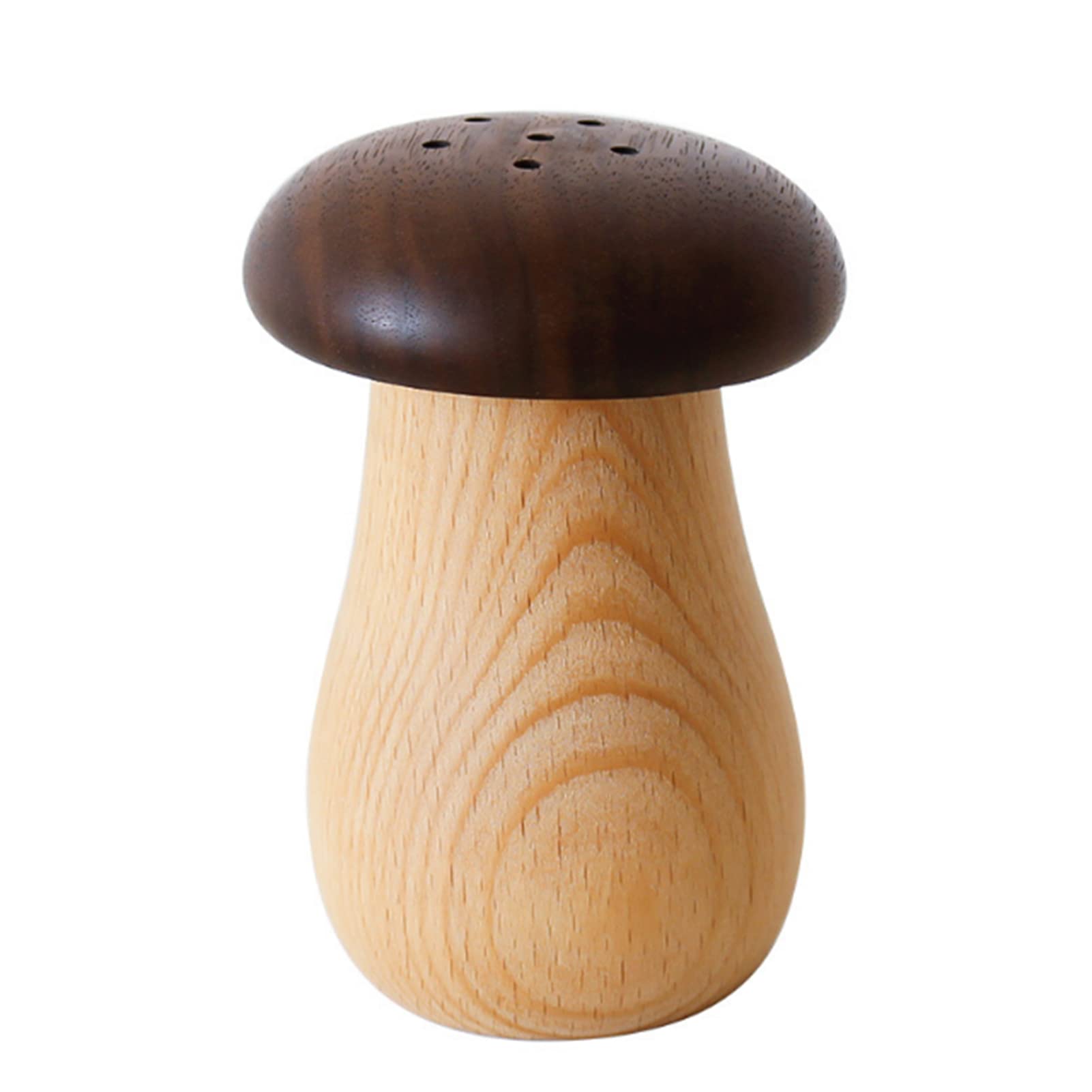 Premium Black Walnut Wood Toothpick Holder - Elegant Mushroom-Shaped Storage Box for Home, Kitchen & Dining Table Decor | Durable Wooden Toothpick Dispenser for Restaurants, Parties & Daily Use