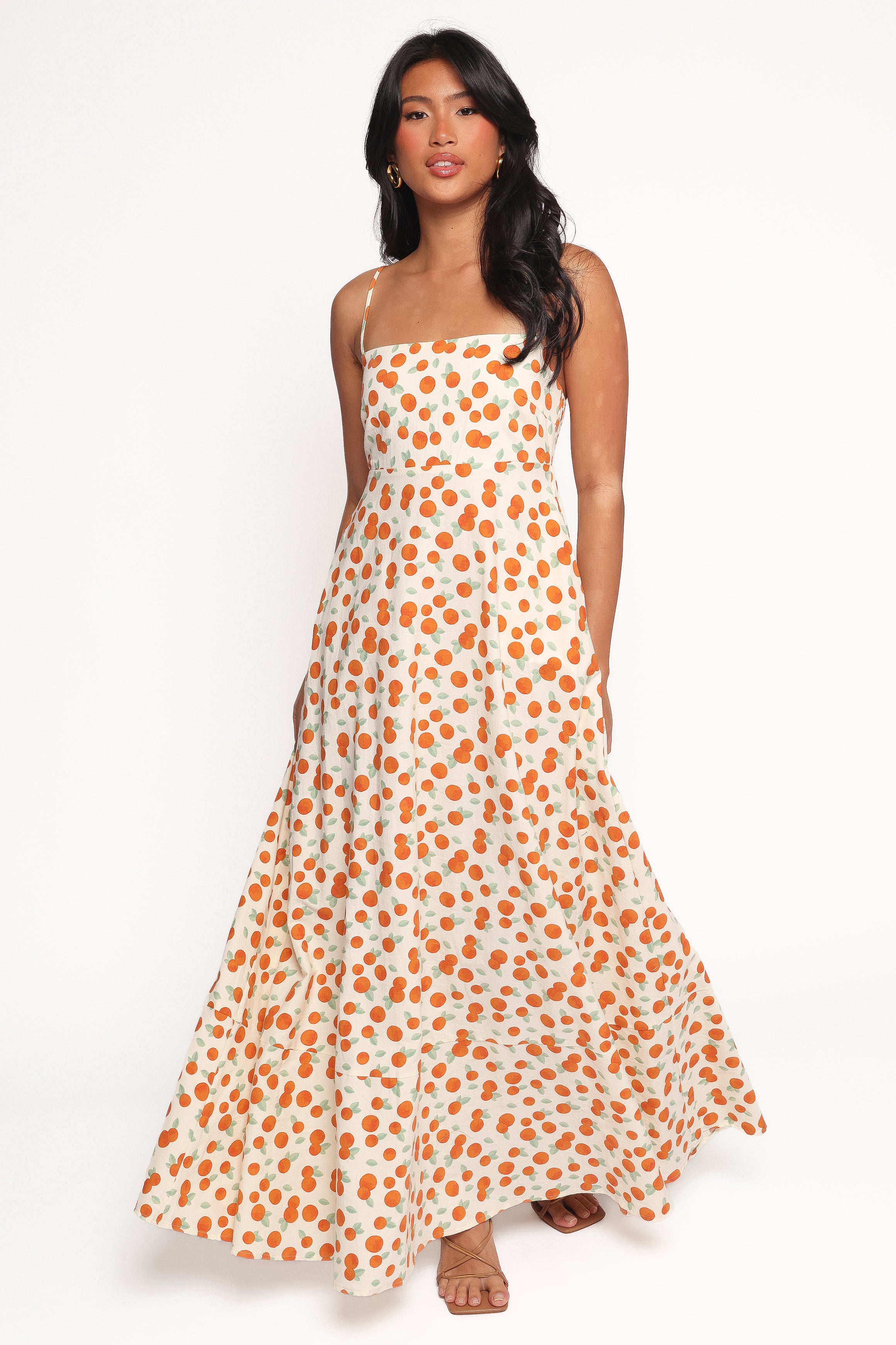 Leah Maxi Dress - Clementine Print Floral Summer Dress for Women, Beach Wedding & Vacation Outfit